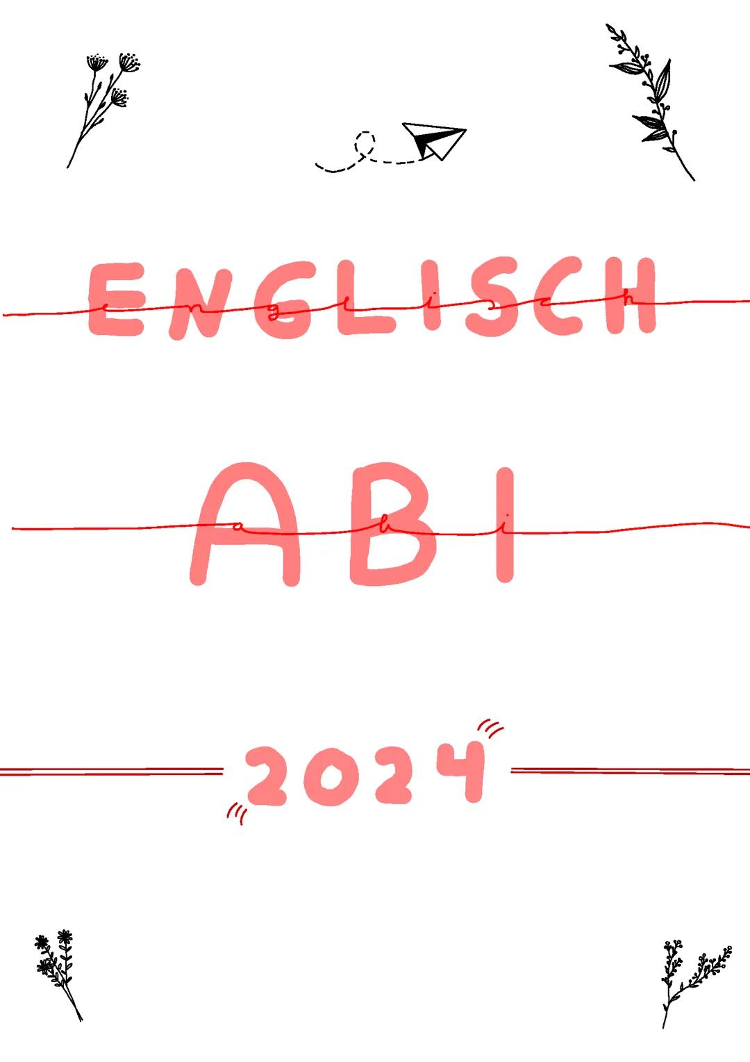 Englisch LK Abi Lernzettel