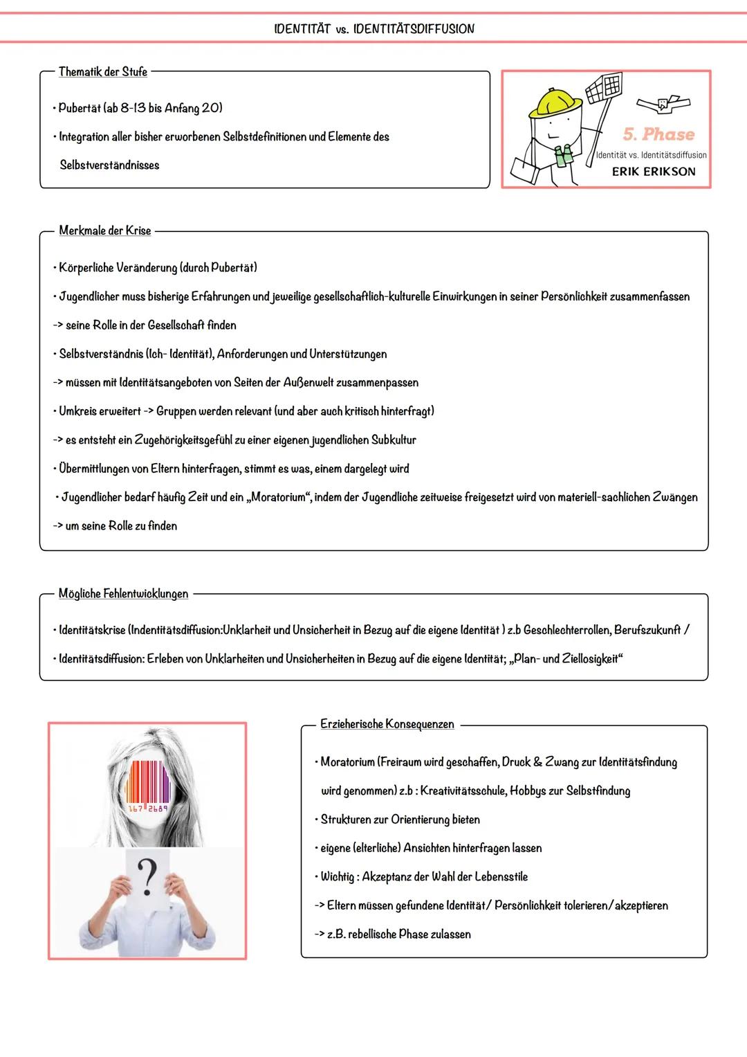 # PSYCHOSOZIALE ENTWICKLUNG
psychosoziale Entwicklung
- Weiterführung der psychoanalytischen Entwicklungslehre nach Freud
- Modell hat 8