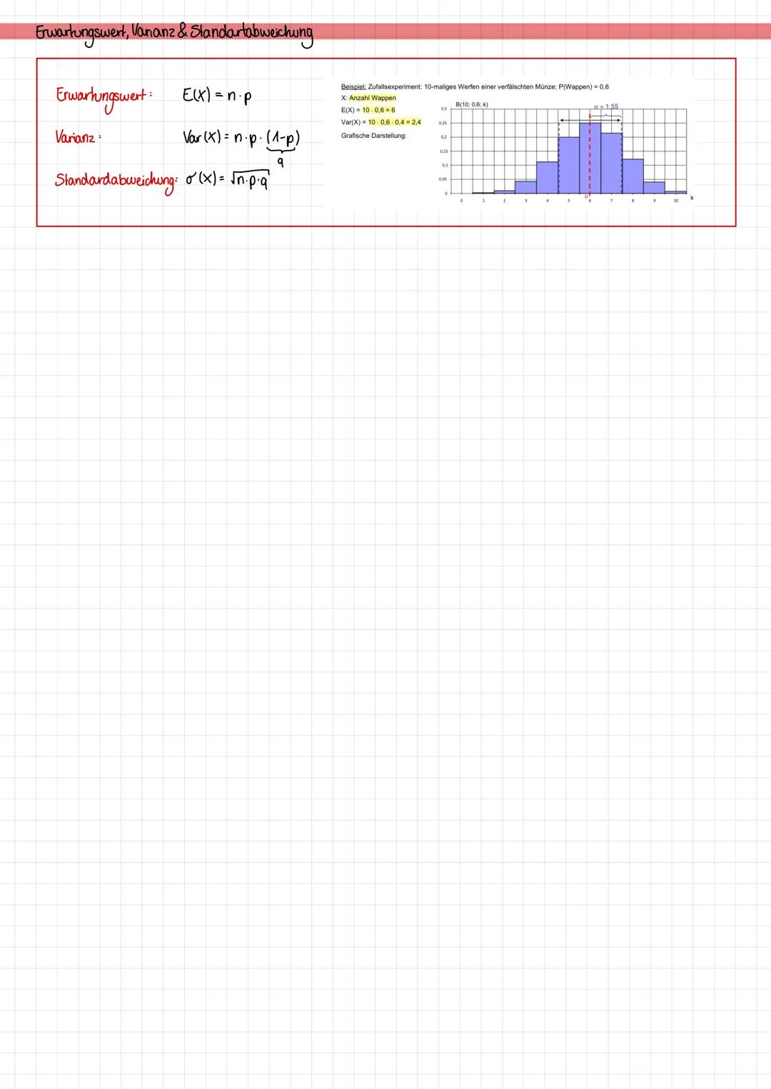 Mathe - Ex
Thema
- Bernoullikette
- Binomialverteilung
- Erwartungswert, Varianz & Standardobweichung
Aufgabentypen 3-mind. - Aufgabe
Bern