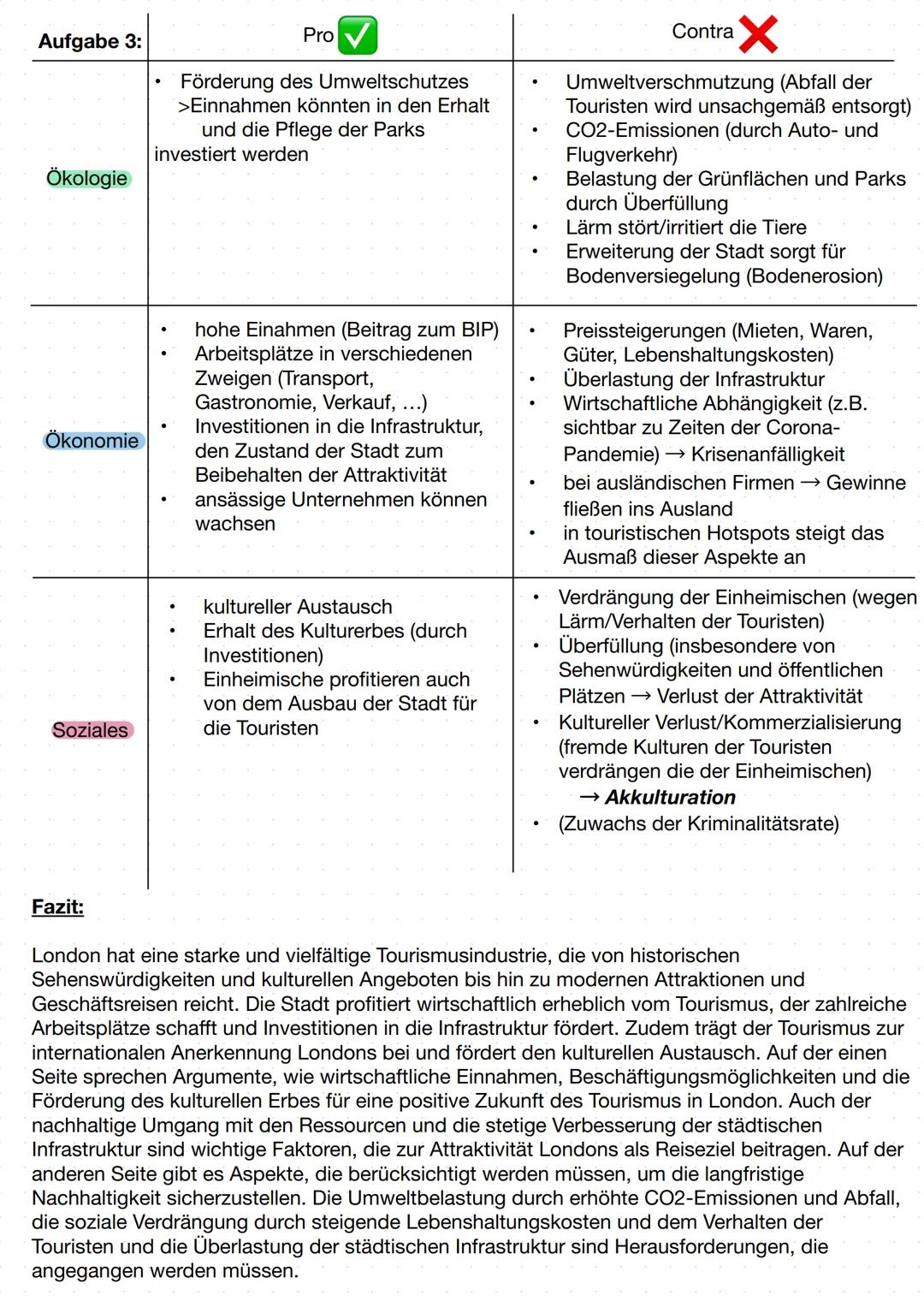 London - die Touristenstadt?
Aufgabenstellung:
1. Lokalisieren Sie London und kennzeichnen Sie das touristische Potenzial.
2. Erläutern Si