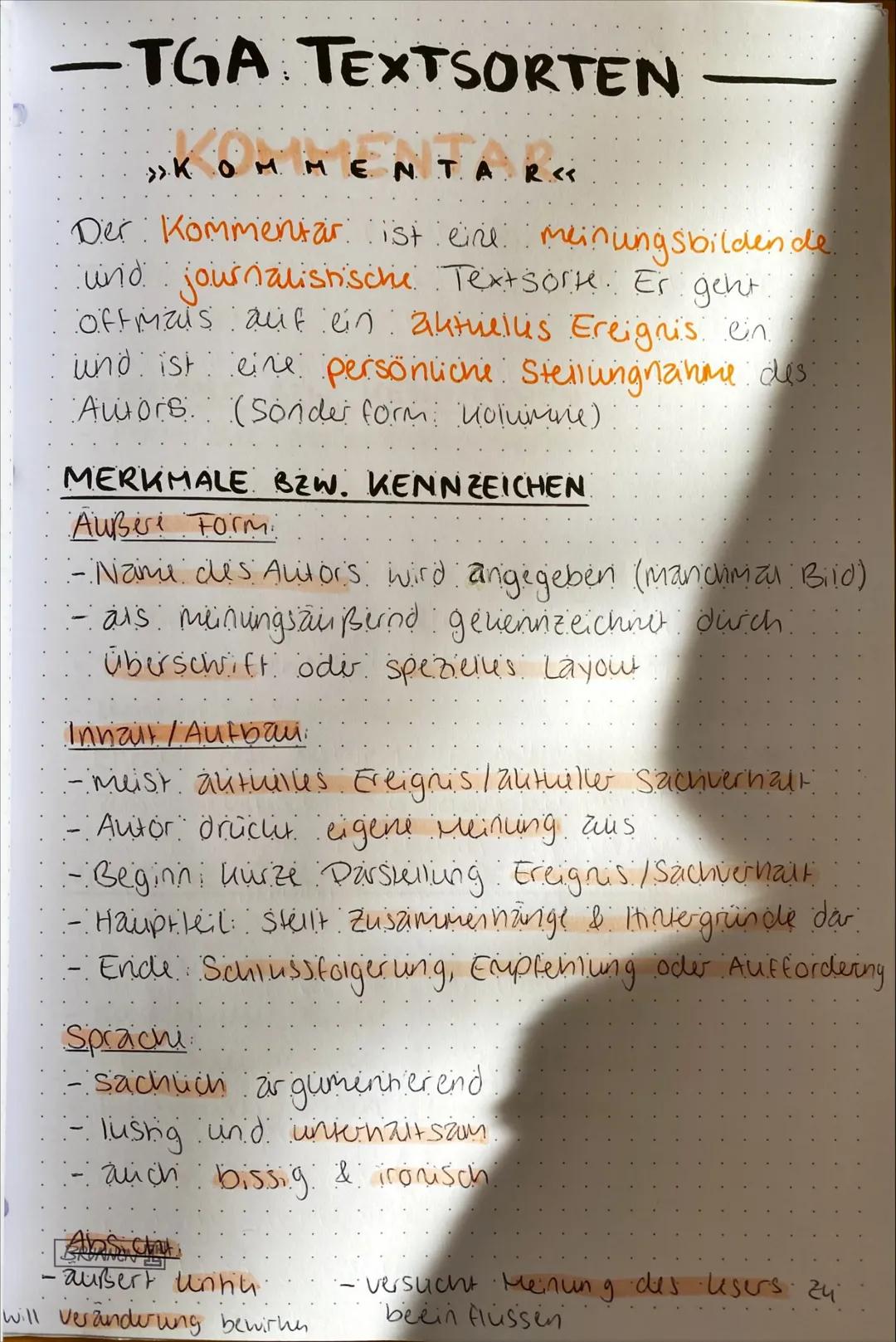 -TGA: TEXTSORTEN
»
REPORTAGE«
Die Reportage ist eine journalistische Text
sorte. Der Unterschied zur Nachricht oder
zum Bericht ist die subj