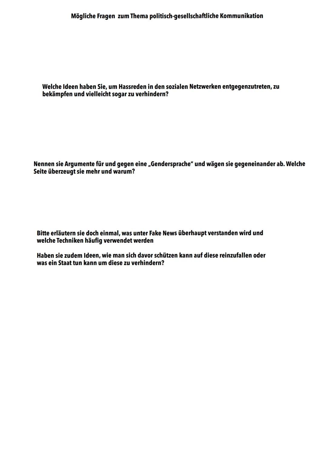 Mündliches Deutschabitur 2024
Nordrhein-Westfalen
Politisch-gesellschaftlich Kommunikation „Sprache-Denken-Wirklichkeit"
Die Beziehung zwisc
