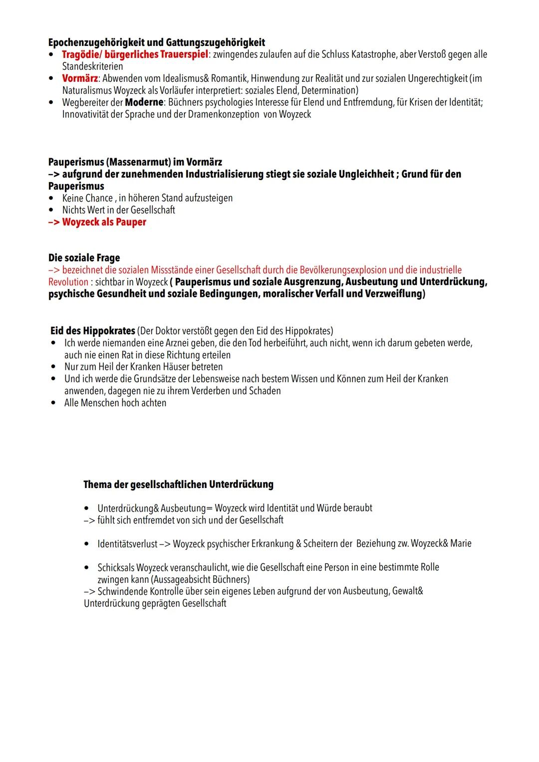 Mündliches deutsch Abitur 2024
Nordrhein-Westfalen
Woyeck # Woyzeck, das Liebesdrama
soziales Drama, da es die sozialen Ungleichheiten, Un