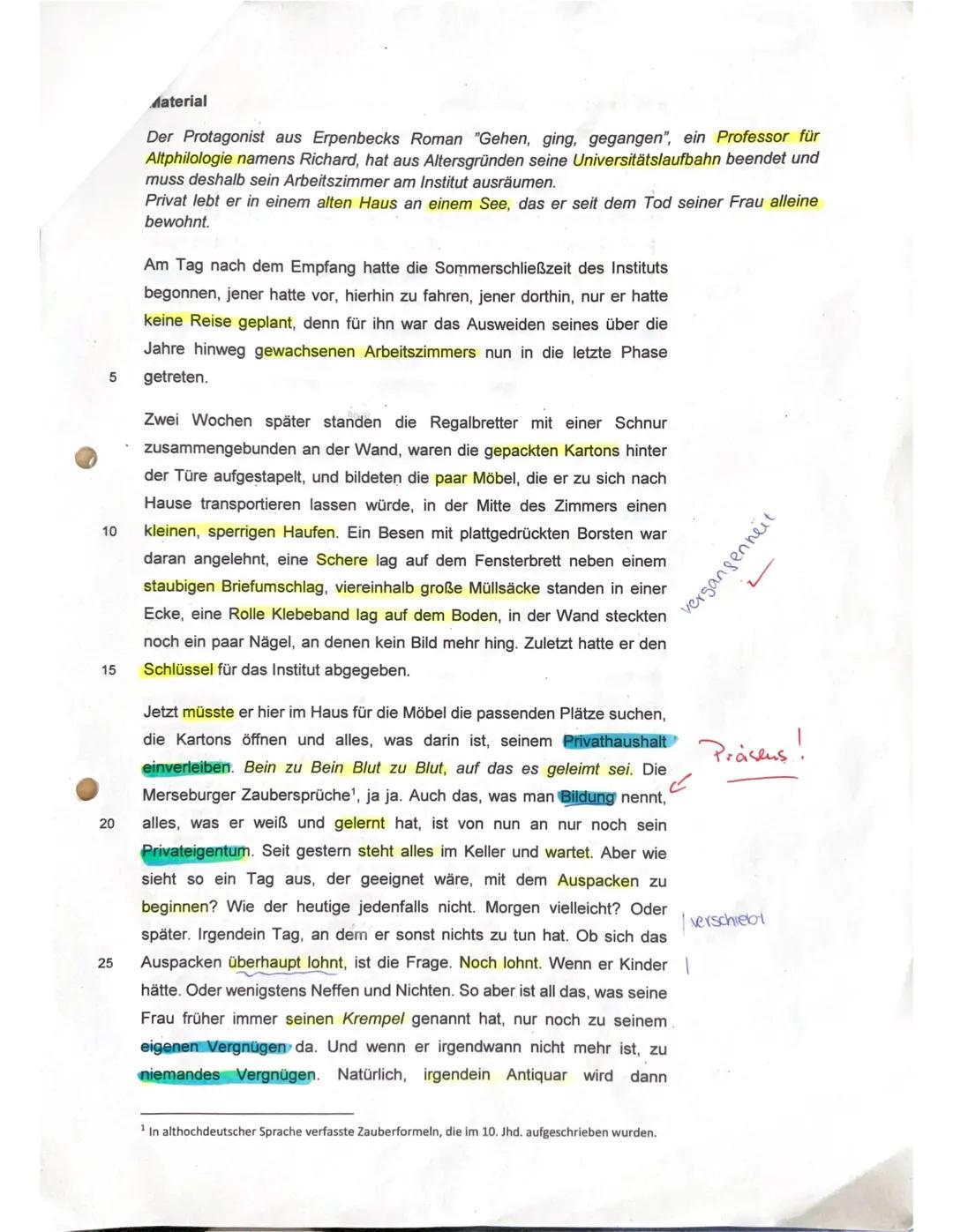 Klausur Nr. 1
Thema:
Sprache und Literatur in politisch-gesellschaftlichen Spannungsfeldern
Aufgabenart:
Analyse epischer Texte
Textgrund