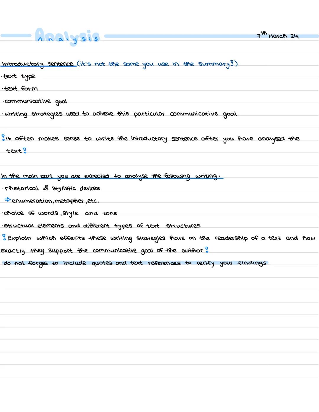 Mediation
Vorbereitung
Aufbau
·an wen schreiben?
·Zweck des Texts?
·was für ein Text?
Stil des Texts?
·überschrift: Spannend.
Einleitung kur