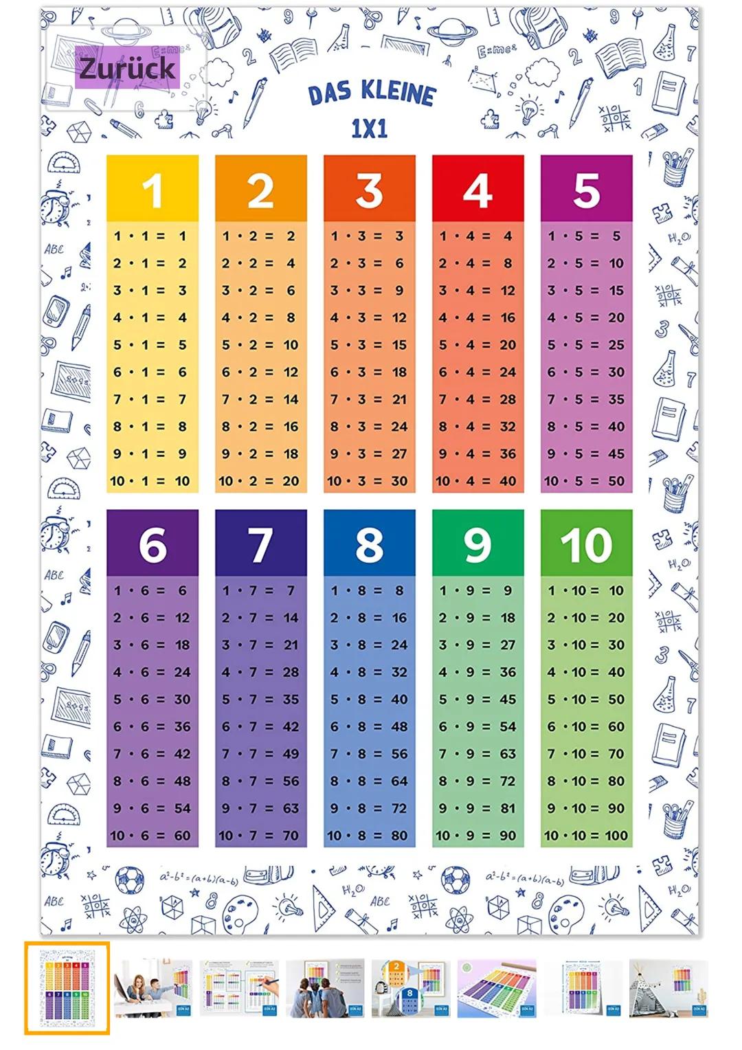 Das kleine ein mal eins