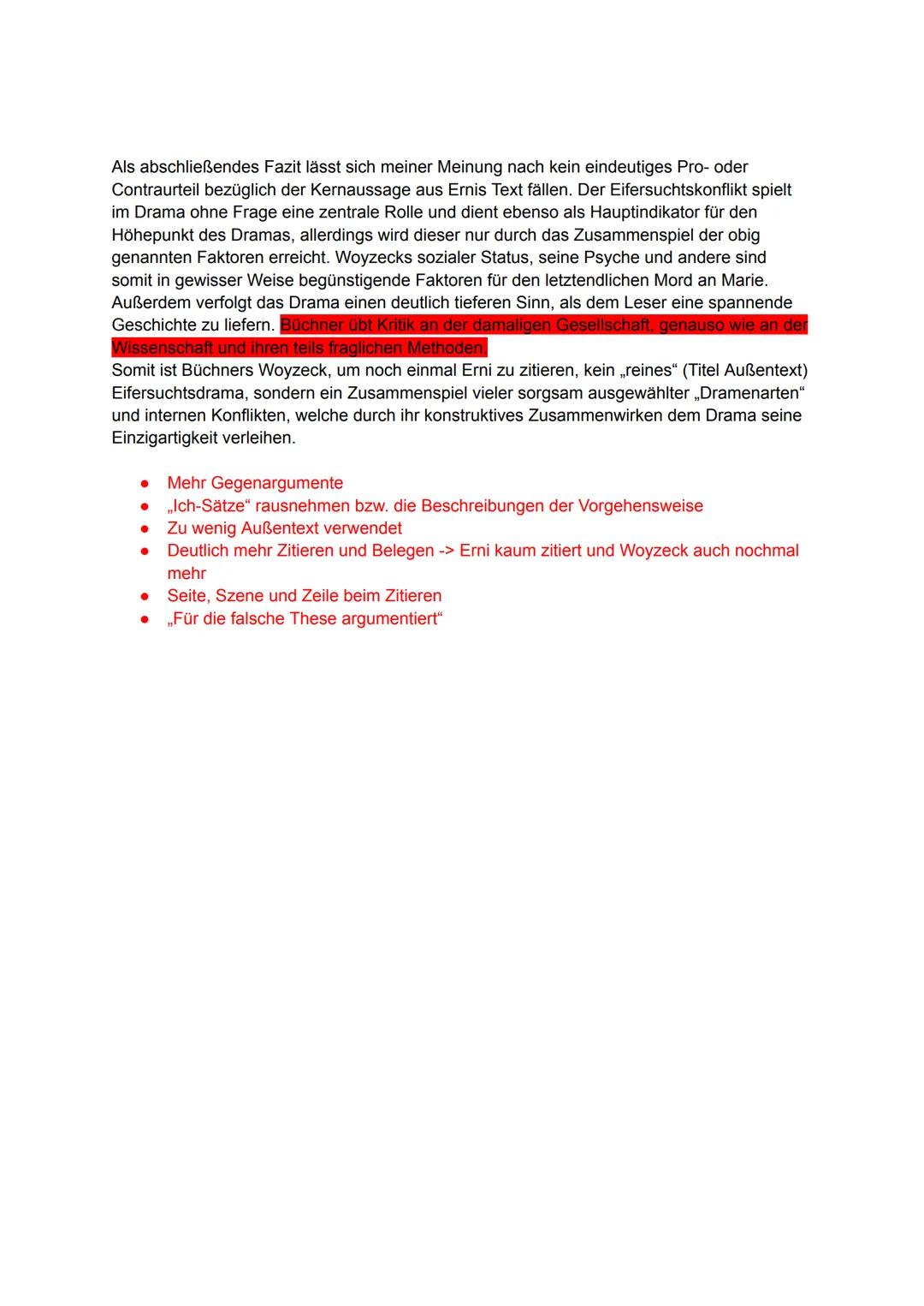 # Übungsaufsatz: Literarische Erörterung: Woyzeck
Das Drama „Woyzeck" ist nicht ohne Grund ein Klassiker der Literaturgeschichte. Die
Thema