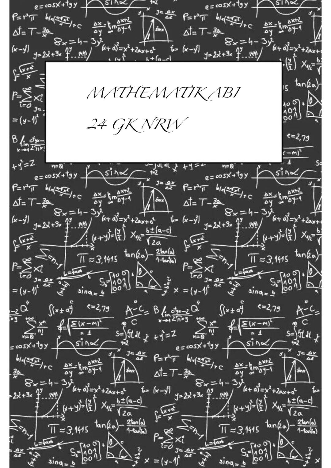 Mathematik ABI 24 GK NRW