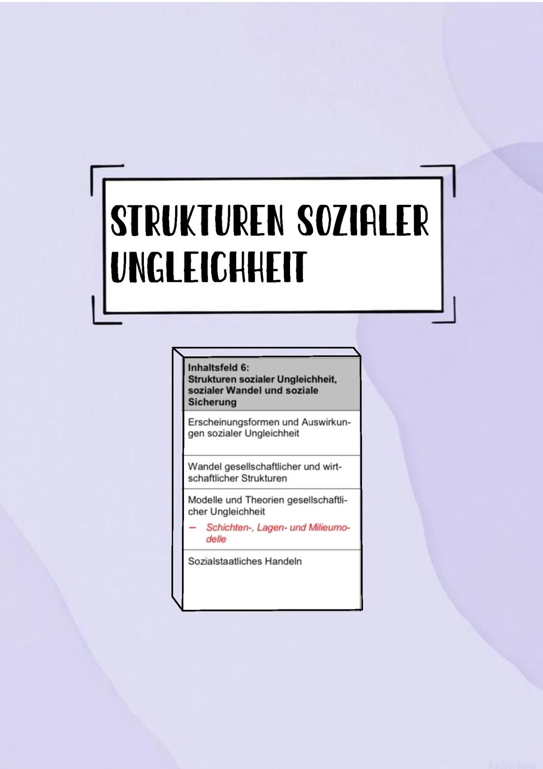 Sowi ABI 24 Strukturen Sozialer Ungleichheit, Sozialer Wandel, Soziale Sicherung