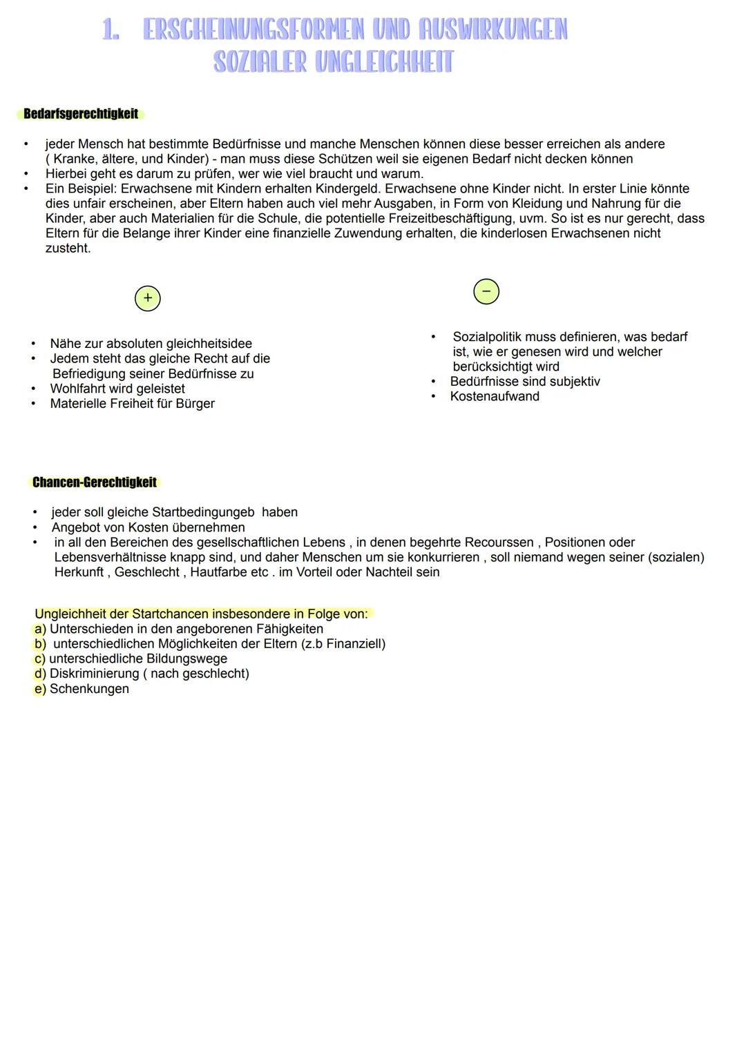 STRUKTUREN SOZIALER
UNGLEICHHEIT
Inhaltsfeld 6:
Strukturen sozialer Ungleichheit,
sozialer Wandel und soziale
Sicherung
Erscheinungsformen u