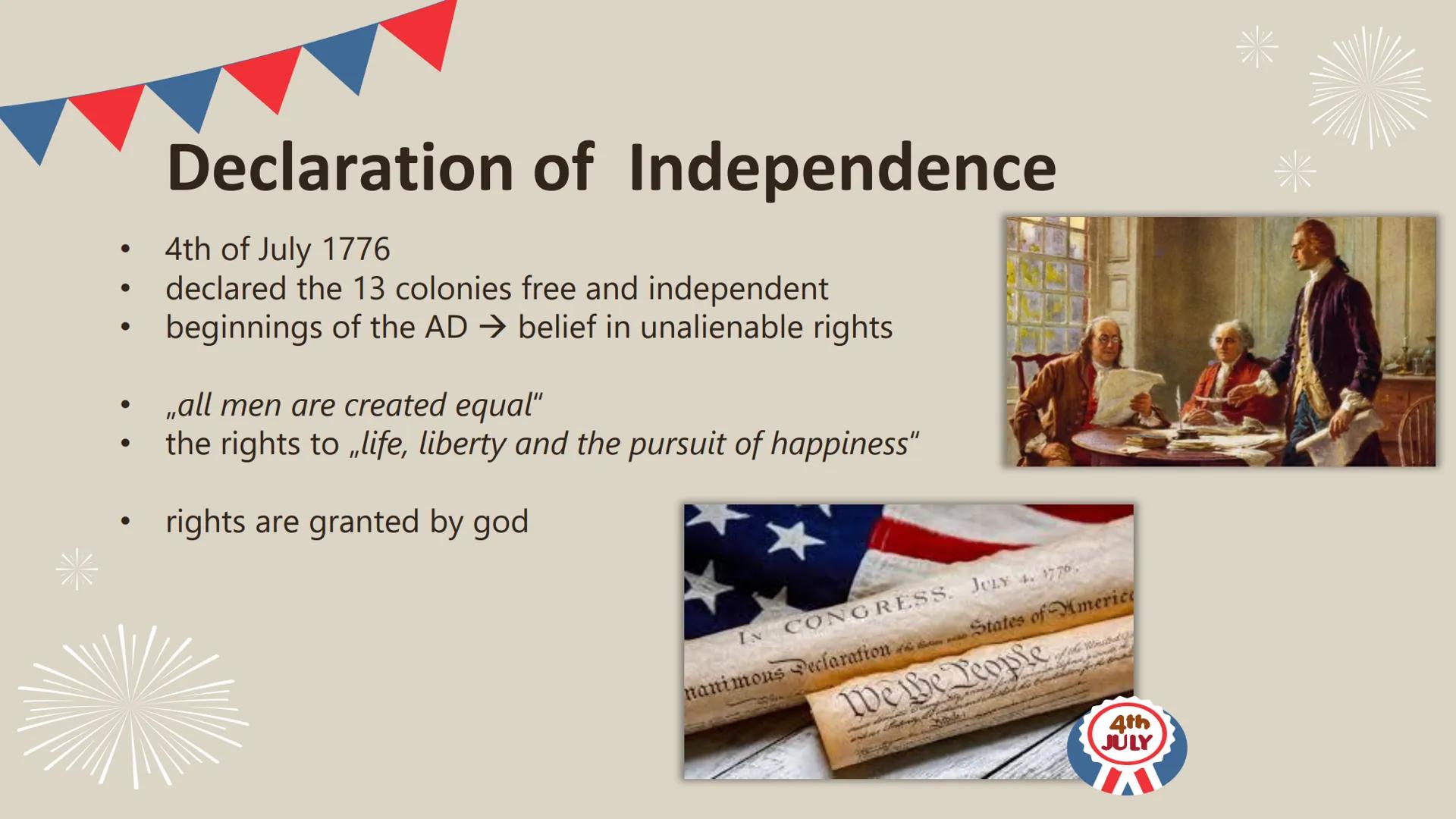 The American
Dream
Q2 Englisch LK TABLE OF CONTENTS
1. Definition: American Dream
2.
Examples
3.
Historical Background
4. Declaration of Ind