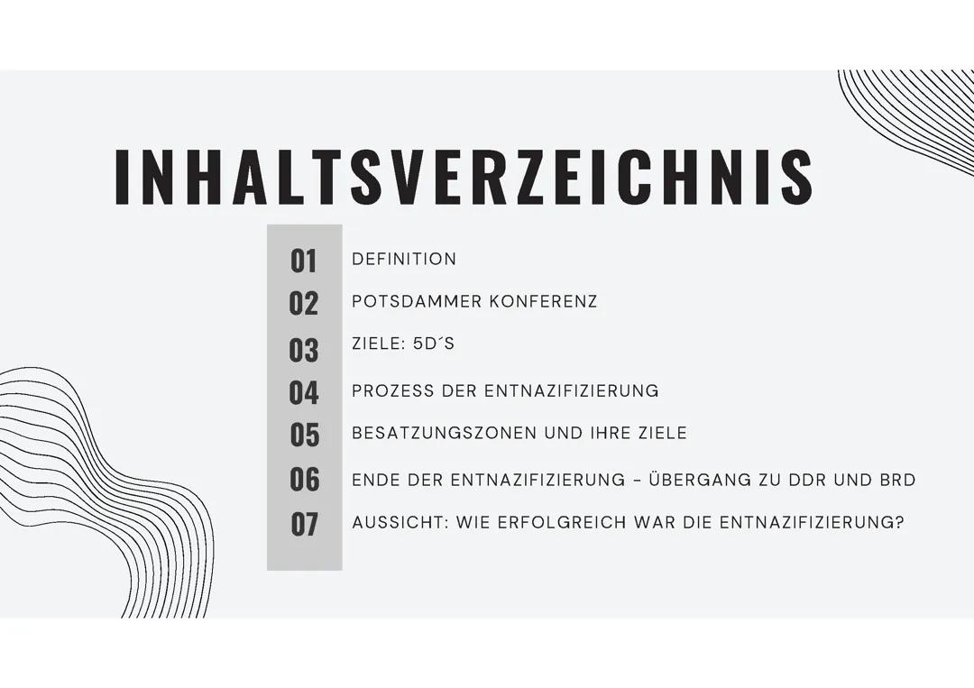 Präsentation - Entnazifizierung