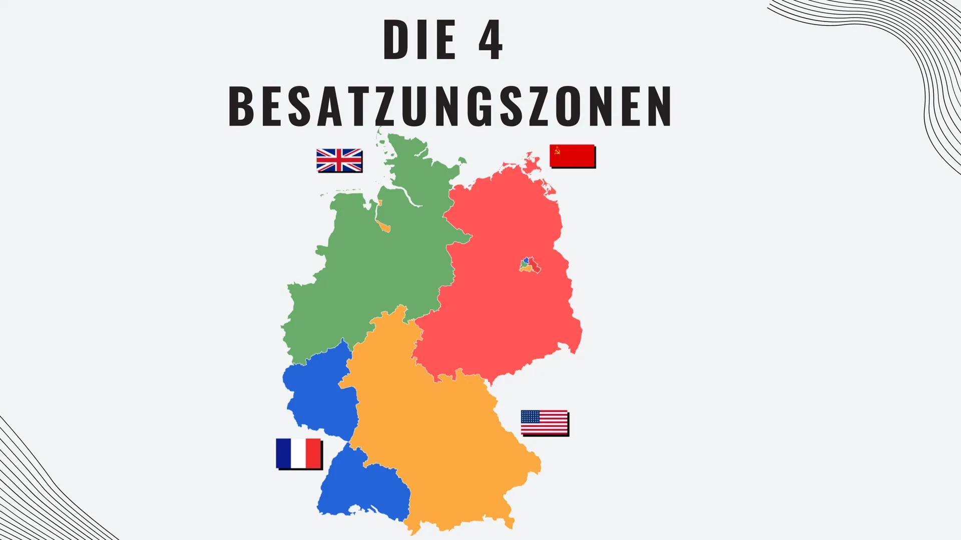 INHALTSVERZEICHNIS
01 DEFINITION
02
POTSDAMMER KONFERENZ
03
ZIELE: 5D'S
04
PROZESS DER ENTNAZIFIZIERUNG
05
BESATZUNGSZONEN UND IHRE ZIELE
06