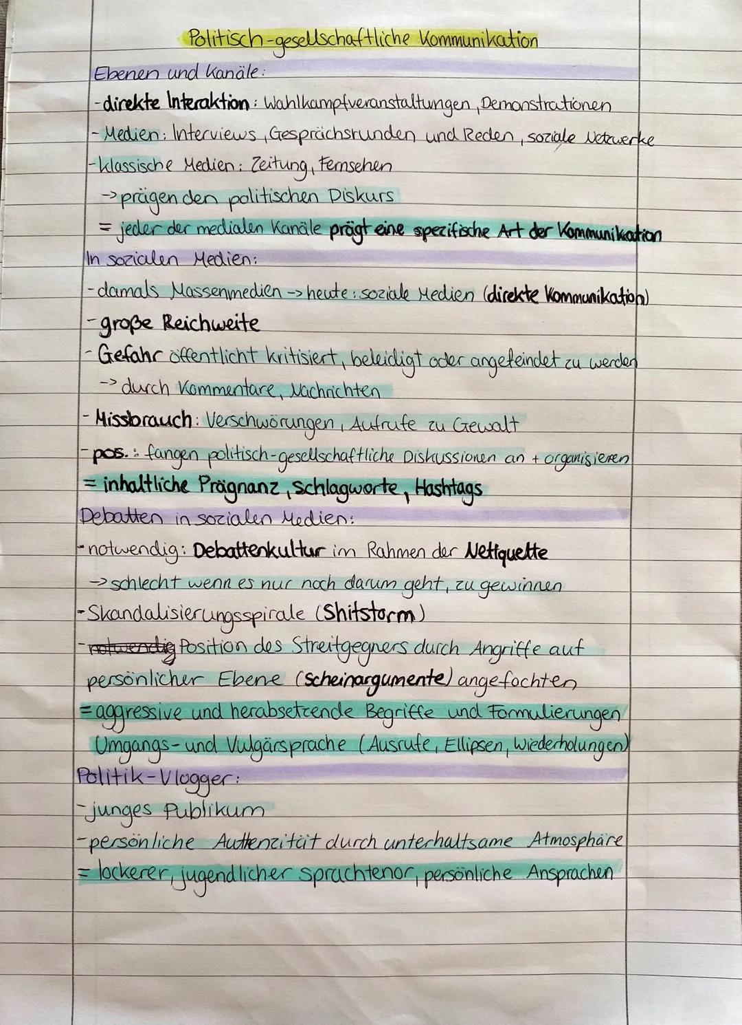 Emotionalisierung
Politische Reden
Rhetorik-Strategien der Beeinflussung
- Aufwertung und Albwertung der Standpunkte
-Personal pronomen
-Näh