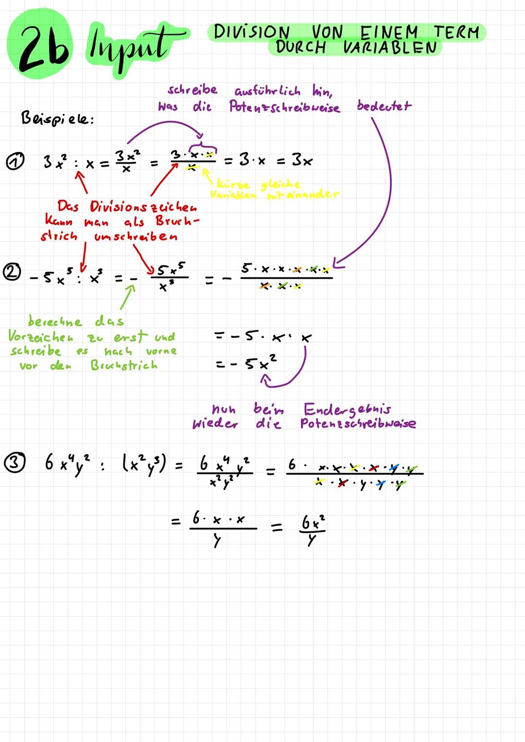 1. Terme durch Addition und Subtraktion
vereinfachen
1a Input
EINFACHE ENDUNGEN
Terme durch Addition & Subtraktion vereinfachen Leinfache Te