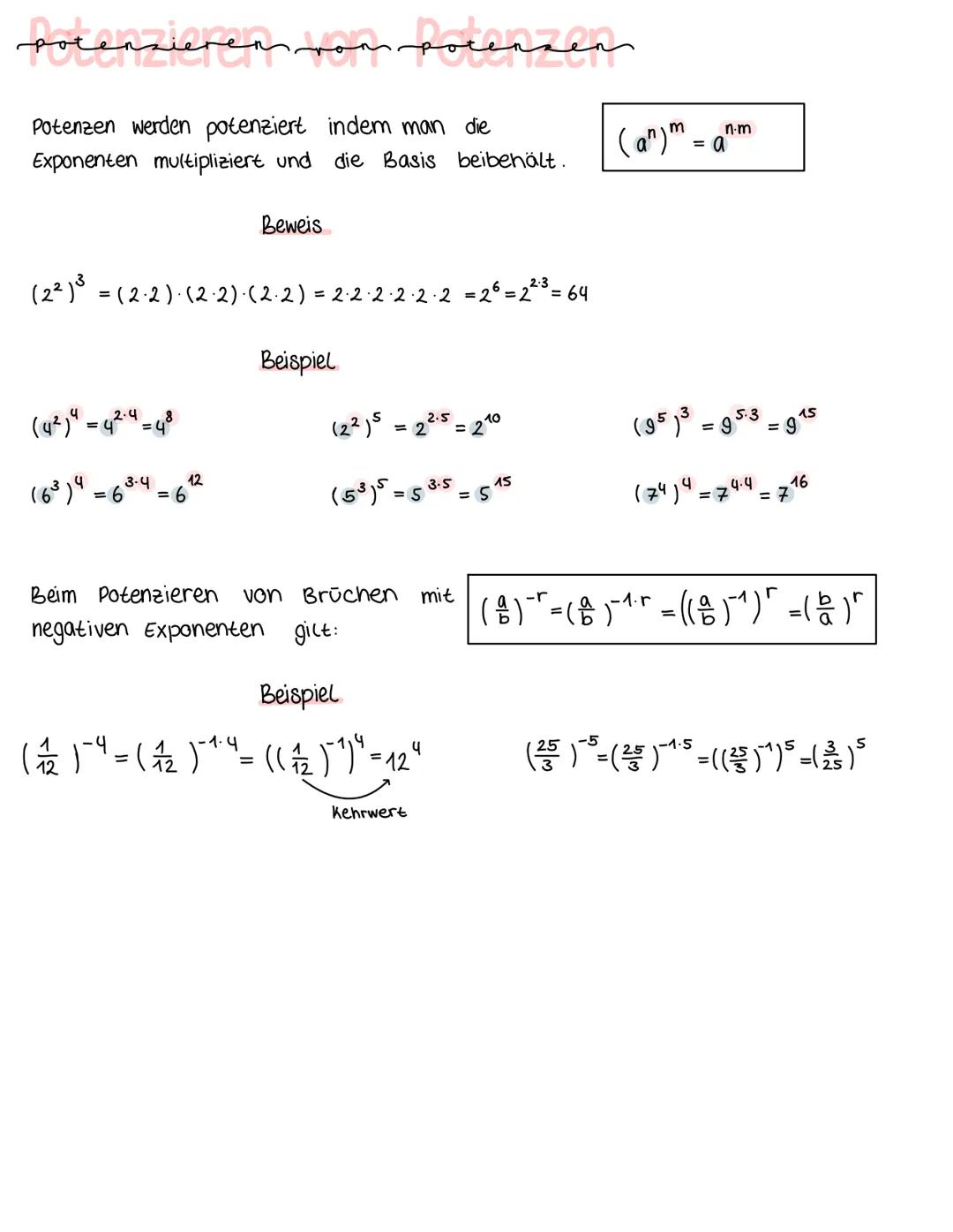 pocenzen
Was sind Potenzen?
Eine Potenz ist eine Abkürzung für eine
Multiplikation einer Zanl
.
an 10"
m
-m
an 10
mit sich
Exponent
Potenzwe