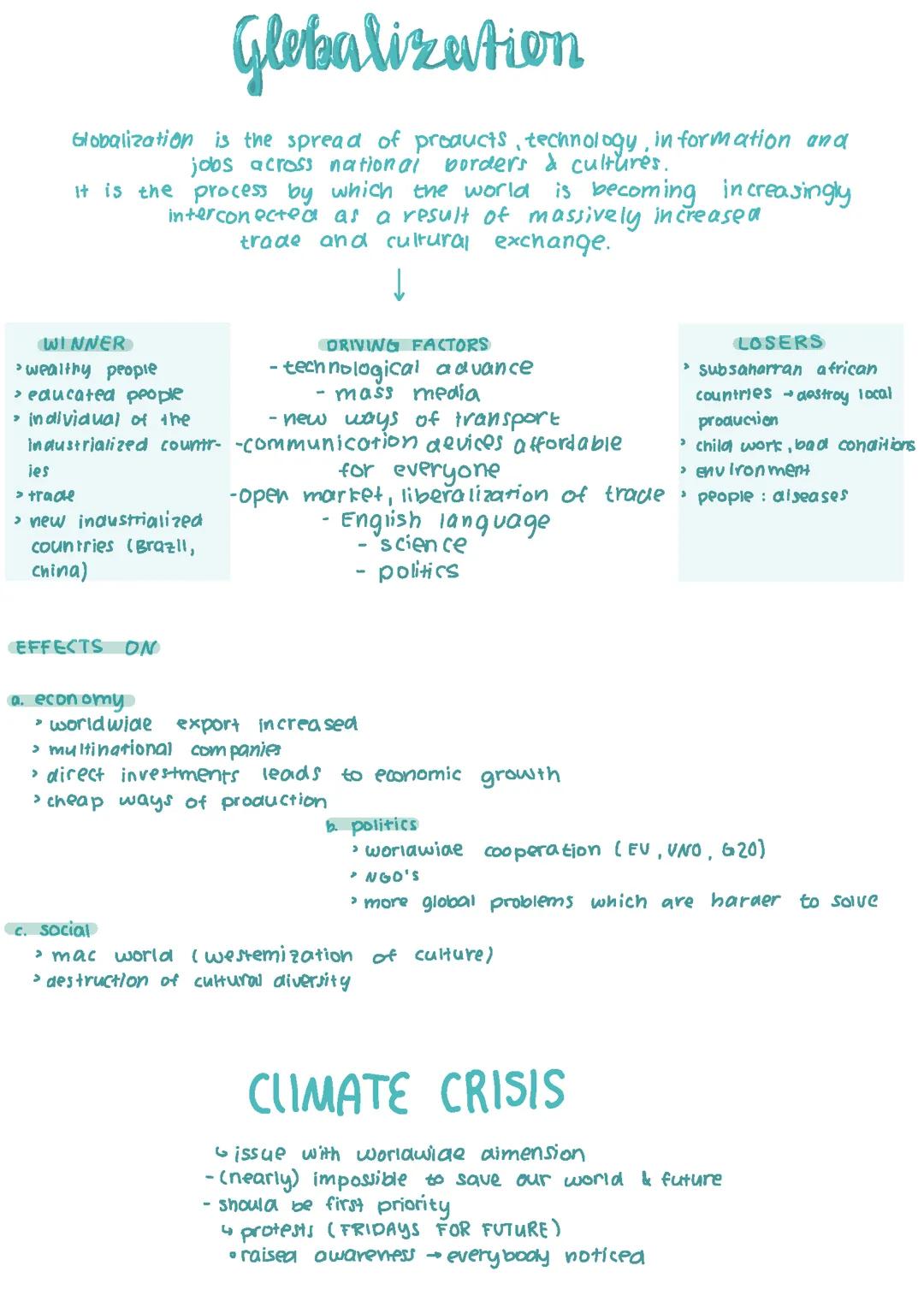 Globalization Englisch