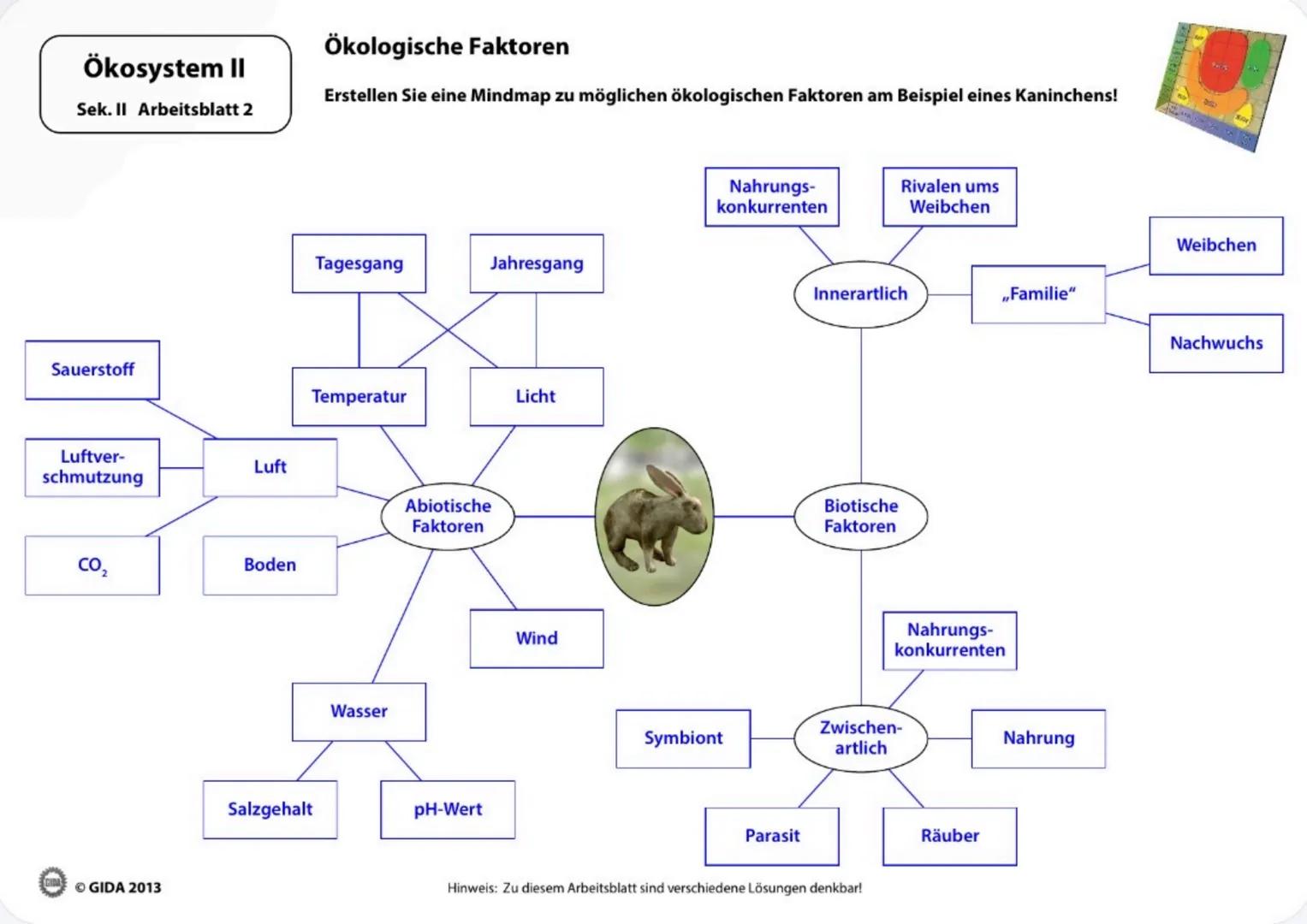 fook
20
NEW
7
Birche
Tada
31425
Erla
Kafar
Ökosystem II
Arbeitsblätter
(Lehrerversion)
GIDA GIDA 2013 Ökosystem II
Sek. II Arbeitsblatt 1
Ök