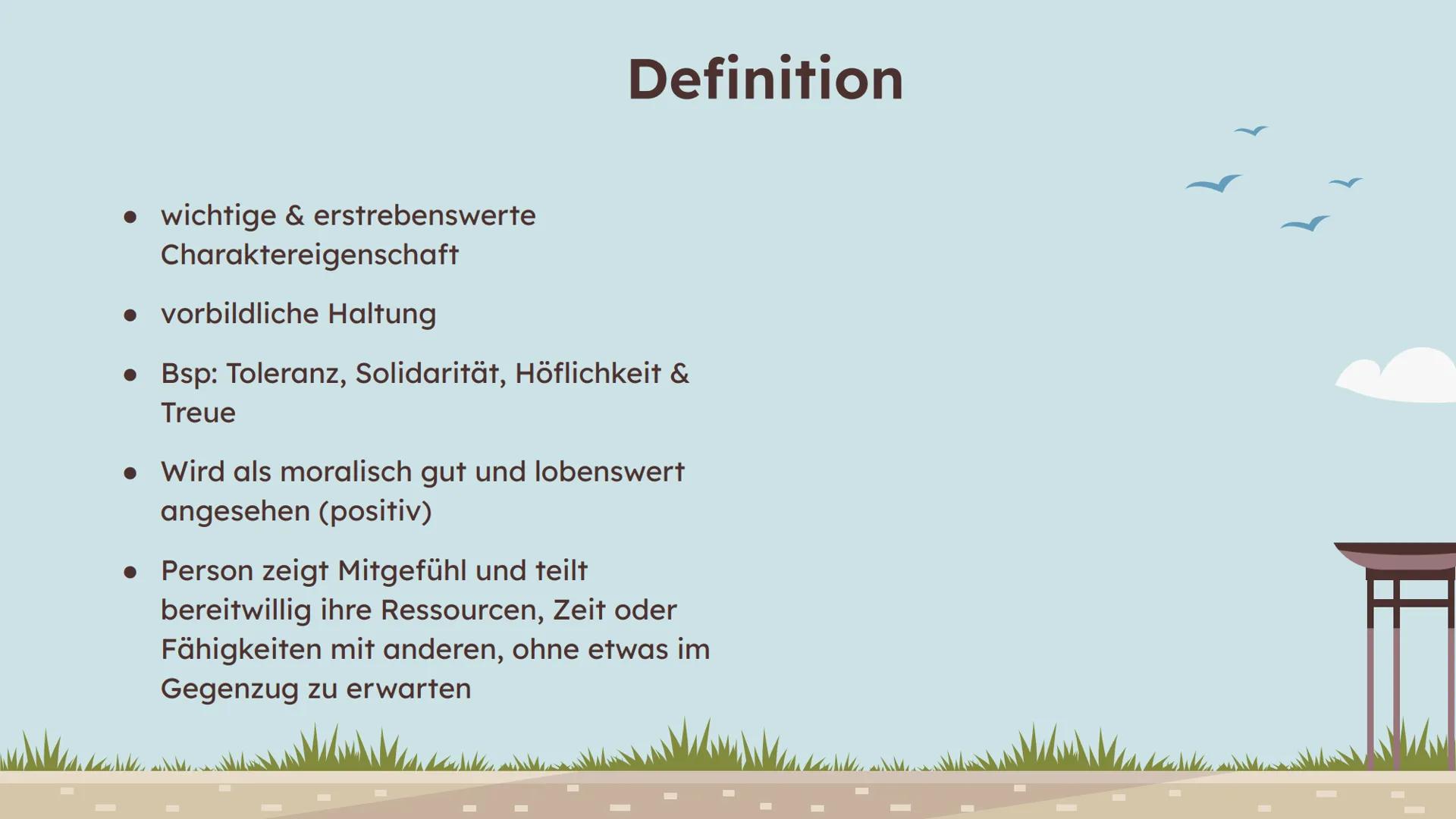 # Aristoteles:
Tugendethik Gliederung
01
Definition
Was bedeutet Tugend?
02
Aristoteles'
Tugendethik
Tugend als Mitte
04
Kritik
05
Quelle