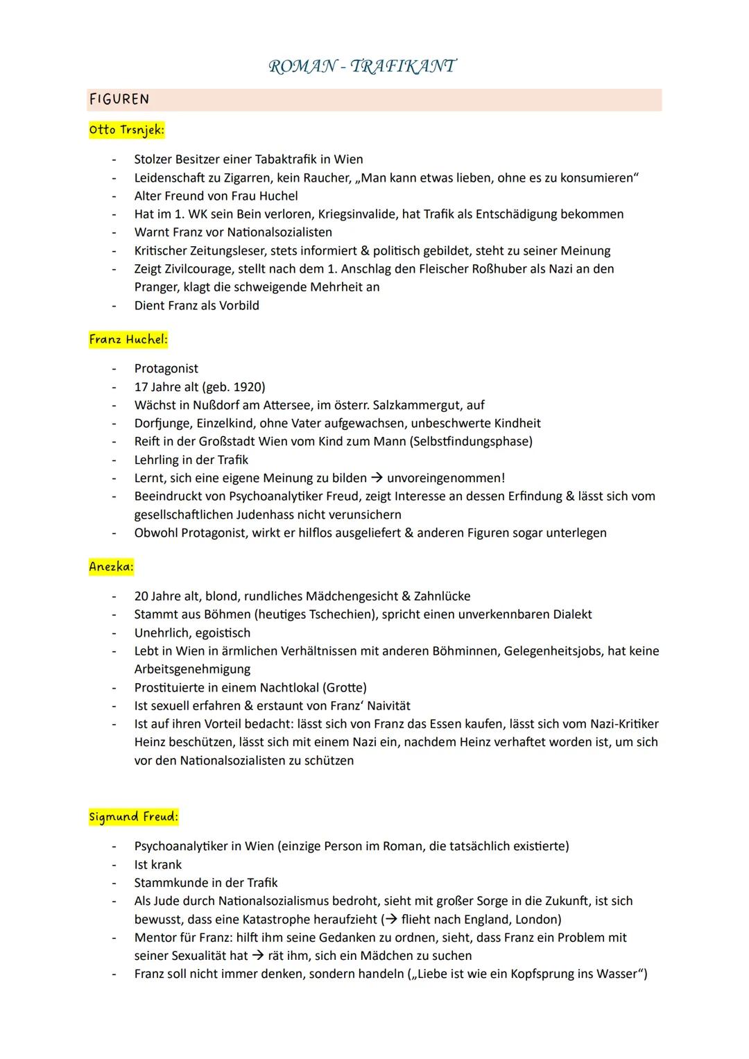 # ROMAN-TRAFIKANT
ZEITGESCHICHTLICHER HINTERGRUND
- Machtergreifung der Nationalsozialisten in ÖS (Anschluss ÖS, März 1938)
- Zu Beginn d.