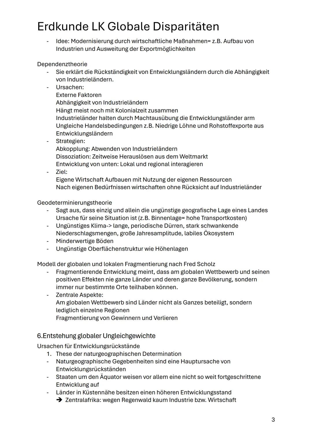 # Erdkunde LK Globale Disparitäten
1.Mermale der Entwicklungsstände
Entwicklungsland:
Ein Land, welches im Vergleich zu einem Industriela