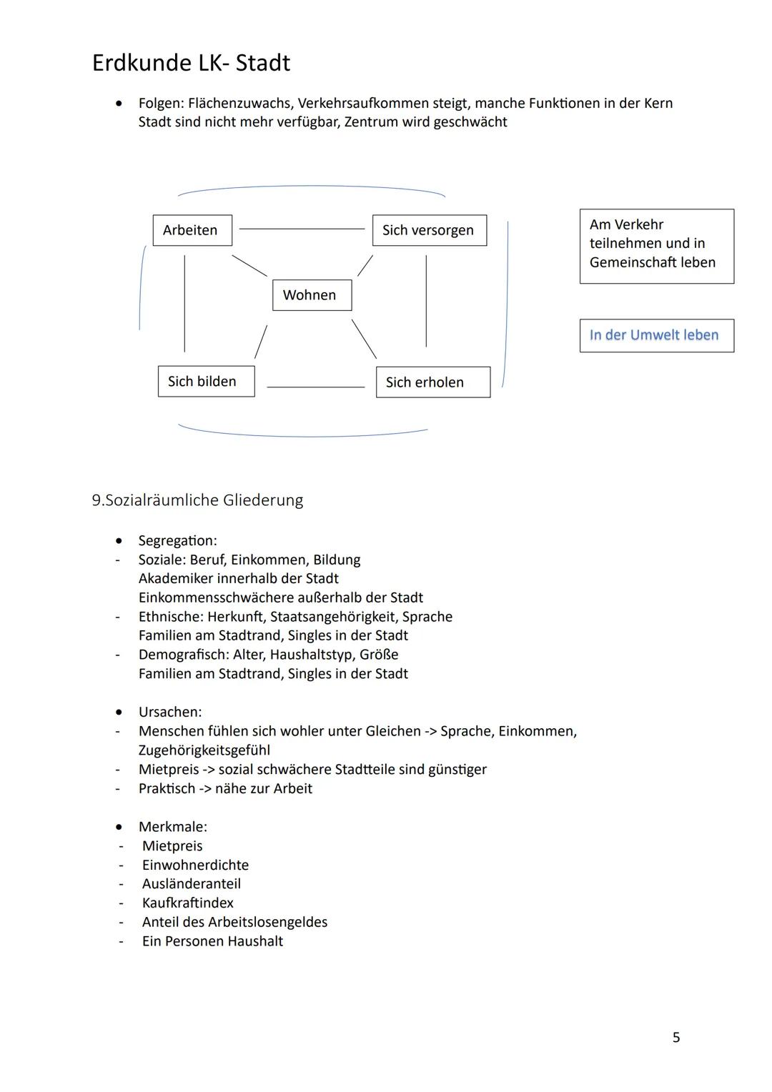 Erdkunde LK- Stadt
1.historisch- genetische- Stadtentwicklung
• Römerstadt
-
-
Straßennetz und Anordnung: rechtwinklig
Stadtmauer, Tore, For