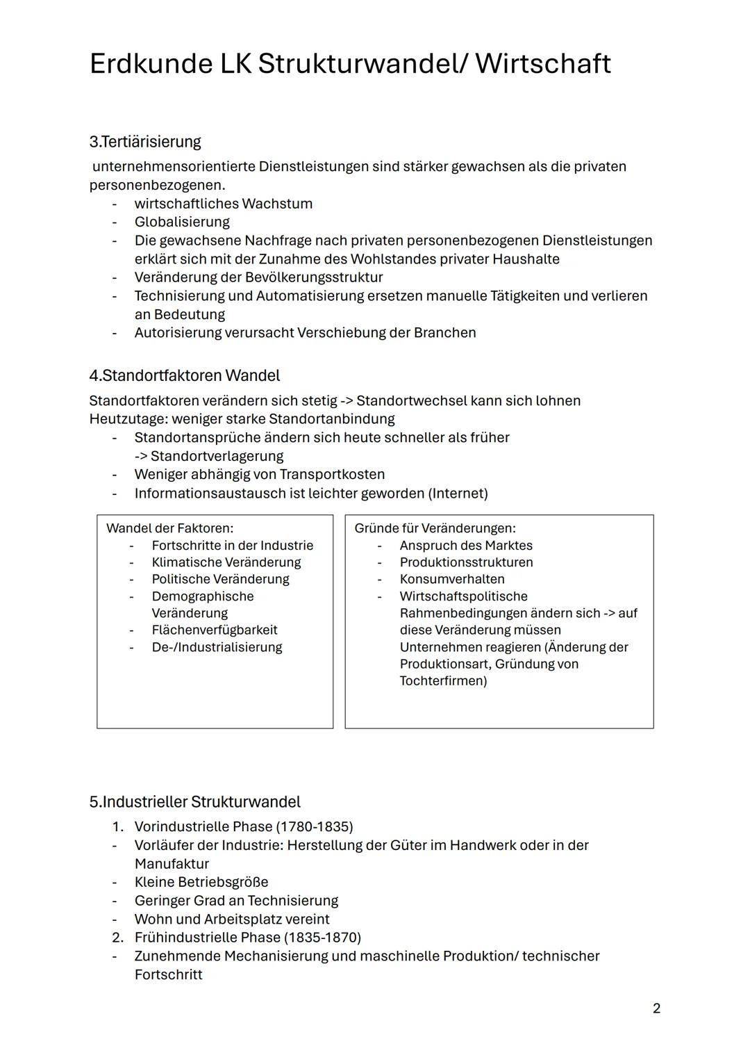 Erdkunde LK Strukturwandel/ Wirtschaft
1.wirtschaftlicher Strukturwandel
Ein wirtschaftlicher Struktur Wandel beruht vorwiegend auf veränder