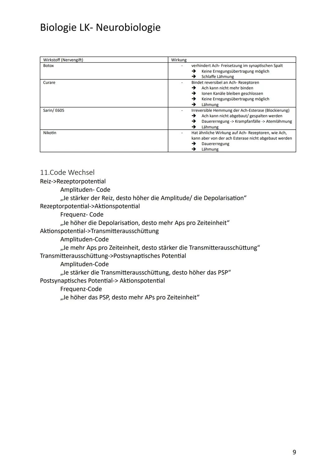 # Biologie LK- Neurobiologie
1.Bau des Neurons/ Nervenzelle
Sinneszellen können aus der Umgebung auftreffende Reize i elektrische Erregung