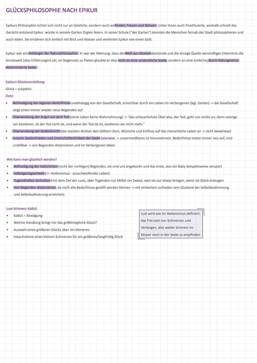12/2 I
GLÜCKSPHILOSOPHIE NACH ARISTOTELES
MENSCH
Gemeinschaftsorientiert
(zoon politican').
zweit hochstes Glück.
zu erreichen durch
politis