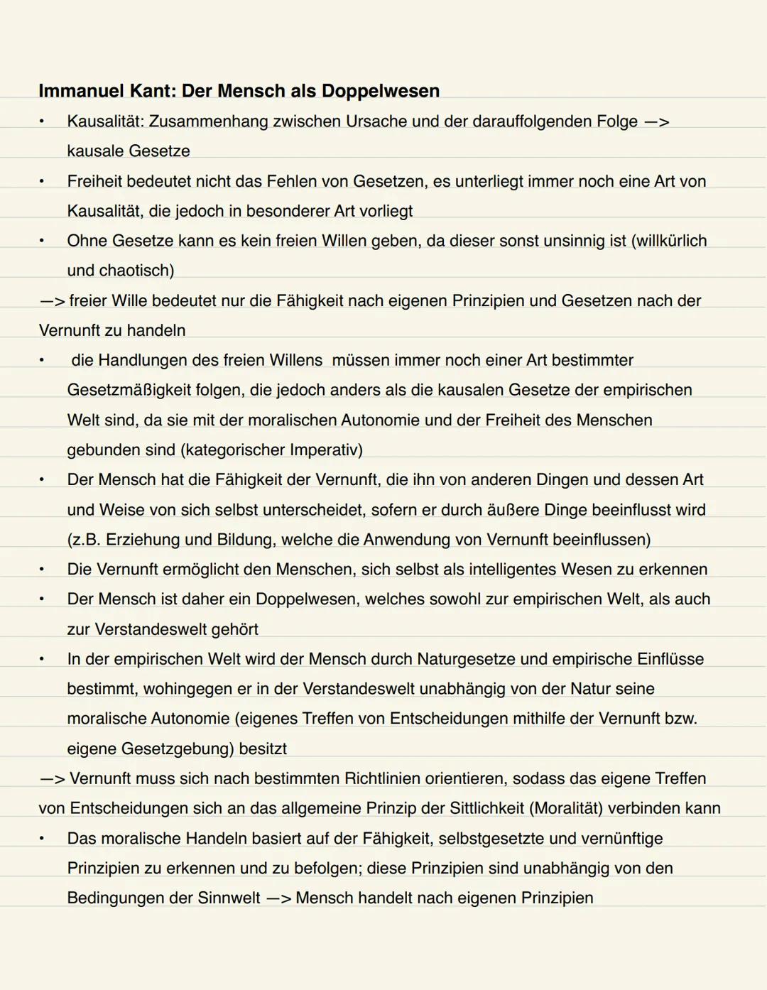 •
Q1.1: Anthropologische Grundpositionen; Menschenbilder
Doppelwesen Mensch:
Der Mensch ist in natürlicher Sicht fremdbestimmt bzw. ist den
