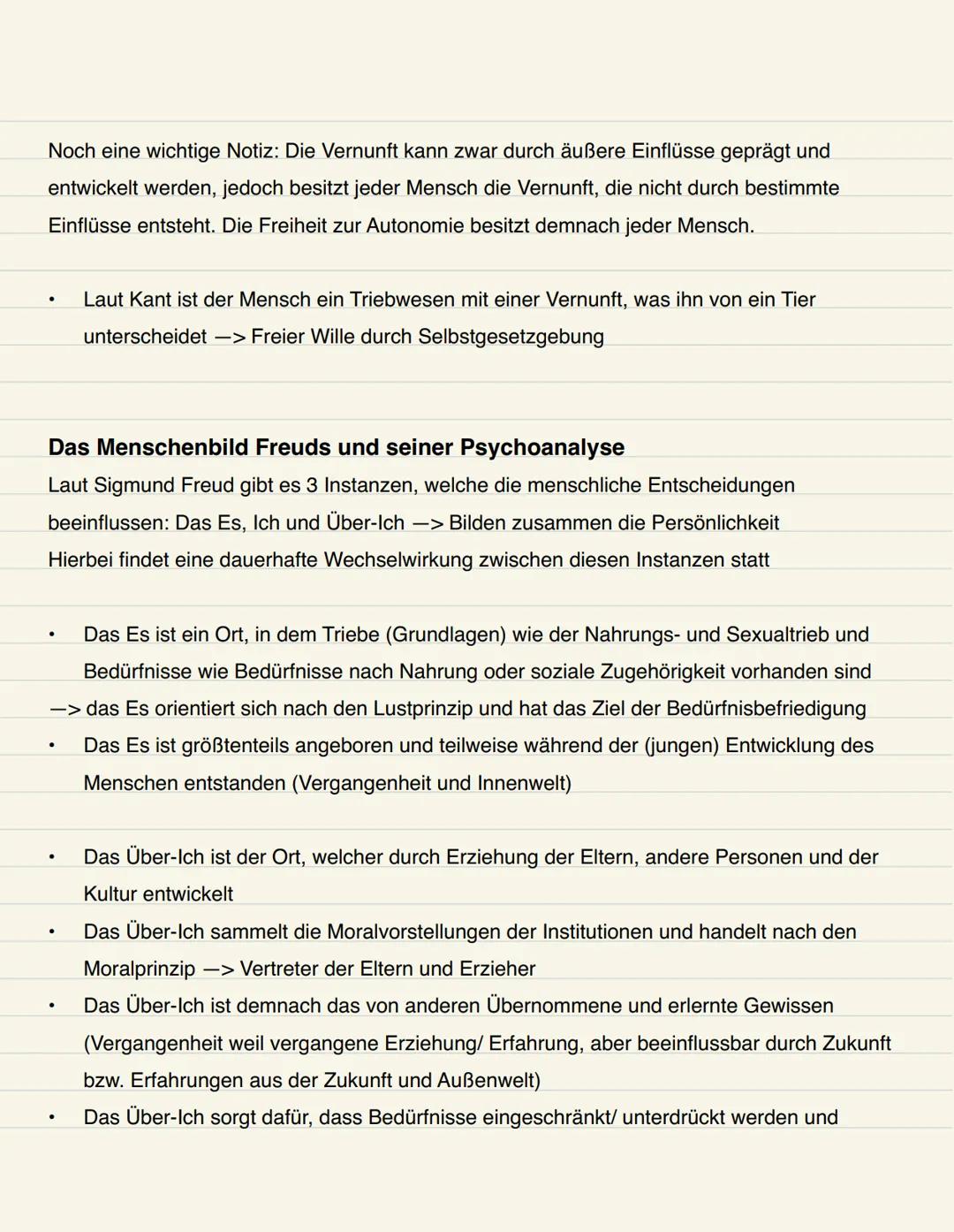 •
Q1.1: Anthropologische Grundpositionen; Menschenbilder
Doppelwesen Mensch:
Der Mensch ist in natürlicher Sicht fremdbestimmt bzw. ist den
