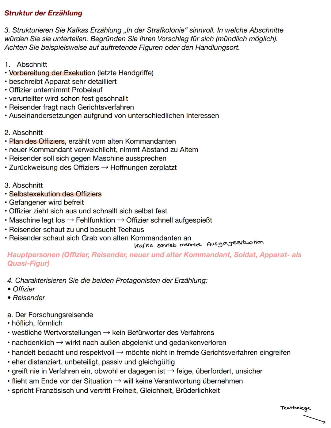 Aufgaben zum Buch
Sprachliche Gestaltung
• Kafka verwendet eine klare, präzise und knappe Sprache-> Direktheit seines Schreibstils
⚫ verwend