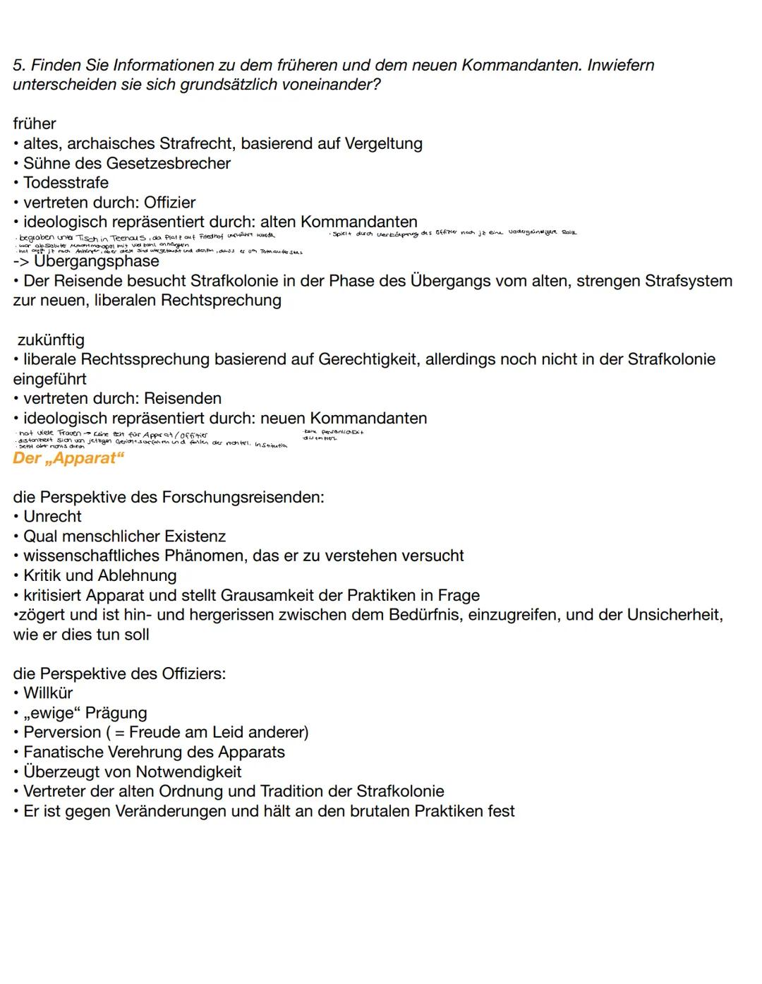 Aufgaben zum Buch
Sprachliche Gestaltung
• Kafka verwendet eine klare, präzise und knappe Sprache-> Direktheit seines Schreibstils
⚫ verwend