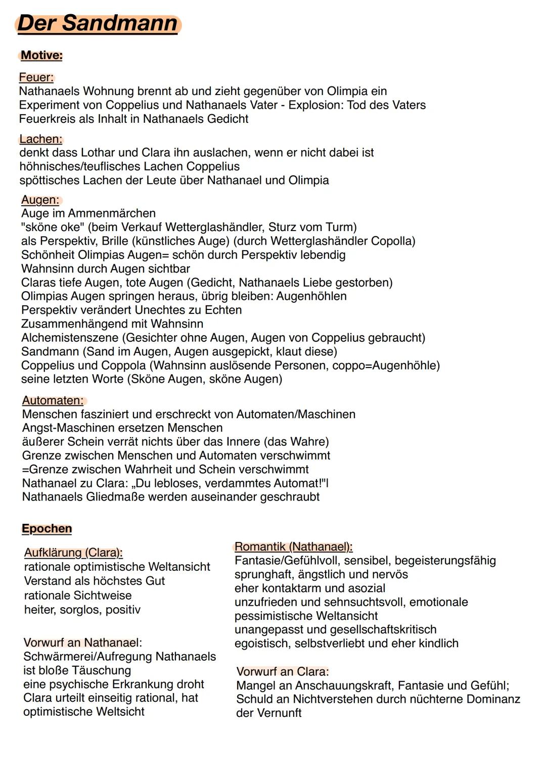 Romantik 1795-1848
Motive
Natur:
Einheit zwischen Mensch und Natur
nähe zu Gott in der Natur
Spiegel der Seele
Wald als Rückzugsort
Liebe zu