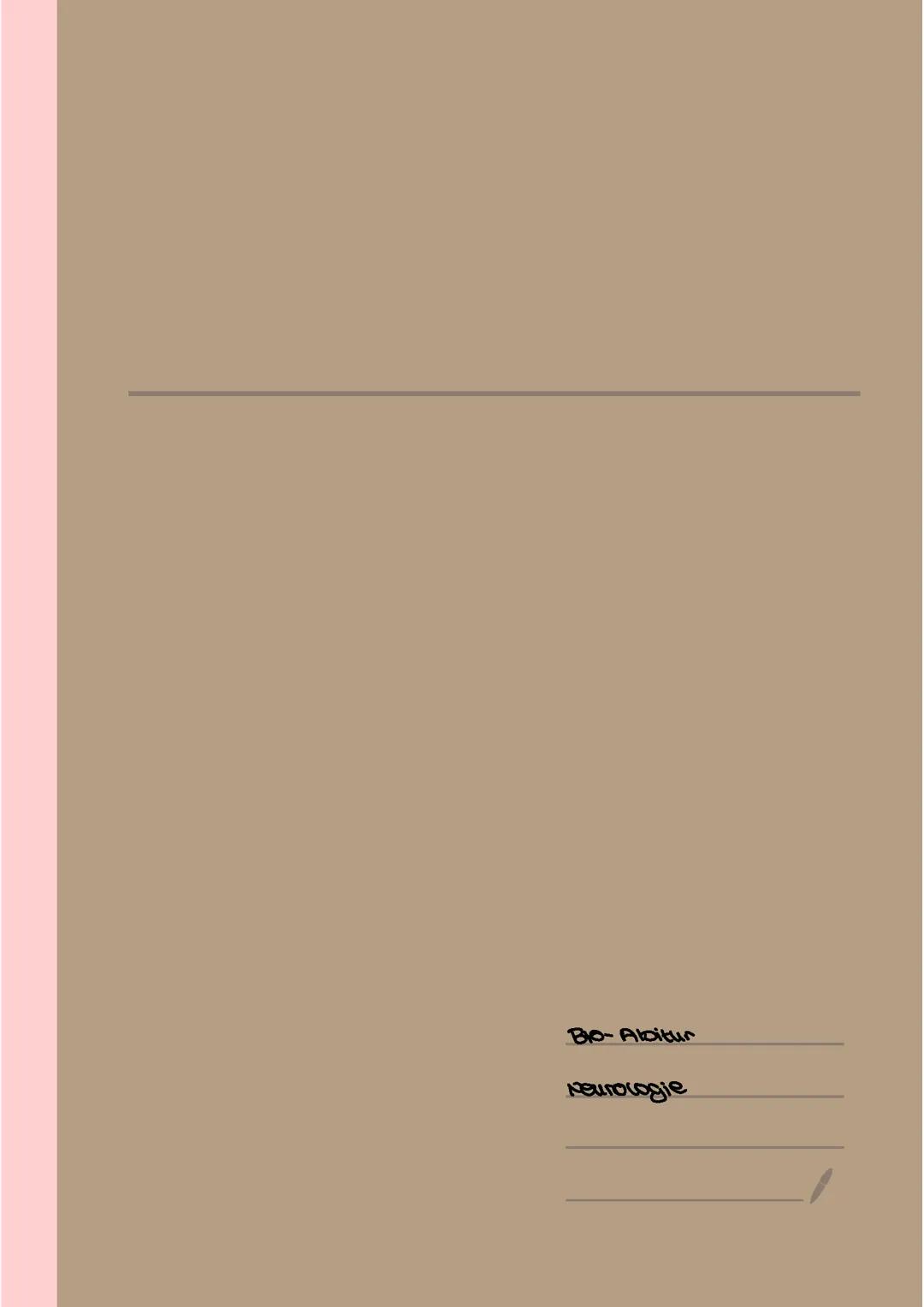 Bio LK Lernzettel Neurobiologie NRW Abi 2024 14NP