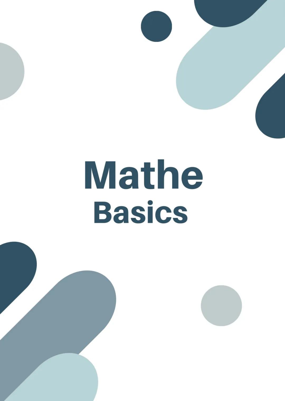 Mathe
Basics AllGEMEINES
седет
Wortform
=
+
=
subtrahieren, Differenz
addieren, Summe
= dividieren, Quotient
multiplizieren, Produkt
Umrechn