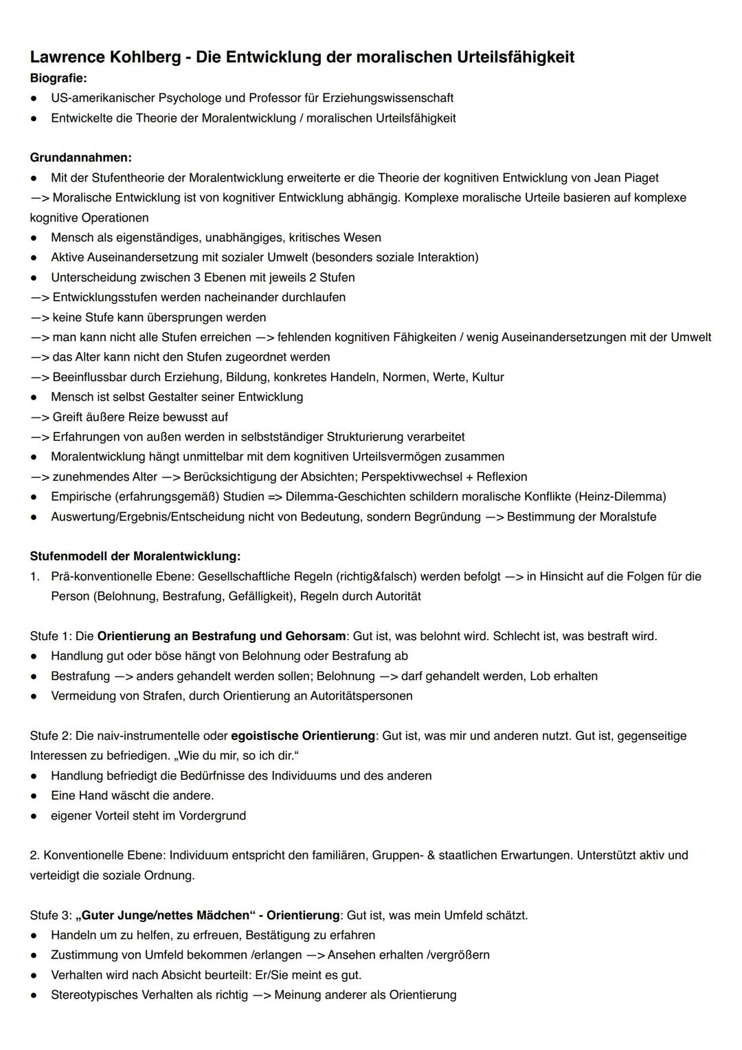 Piaget Jean Piaget - Kognitive Entwicklung
1. Grundannahmen/Kerngedanken:
•
Piaget vertritt die Konstruktivistische Sicht, dass Kinder aktiv
