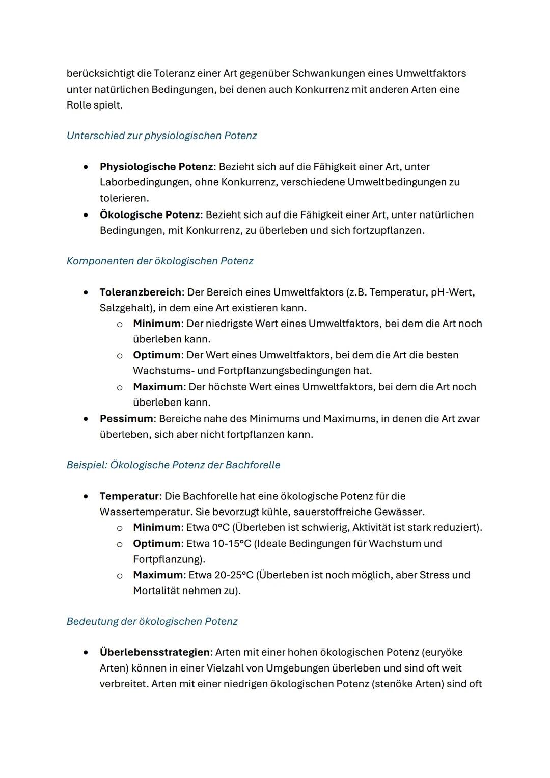 Lernzettel: Lebewesen und Umwelt in Biologie
1. Wechselbeziehungen in der Biosphäre
• Symbiose: Zusammenleben zweier Arten zum gegenseitigen