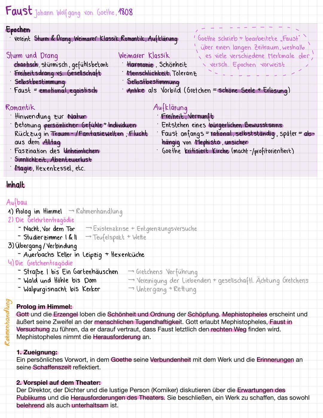 # Faust
Deutsch
Abitur
2024, # Faust Johann Wolfgang von Goethe, 1808
Epochen
Vereint Sturm & Drang, Weimarer Klassik, Romantik, Aufklärun