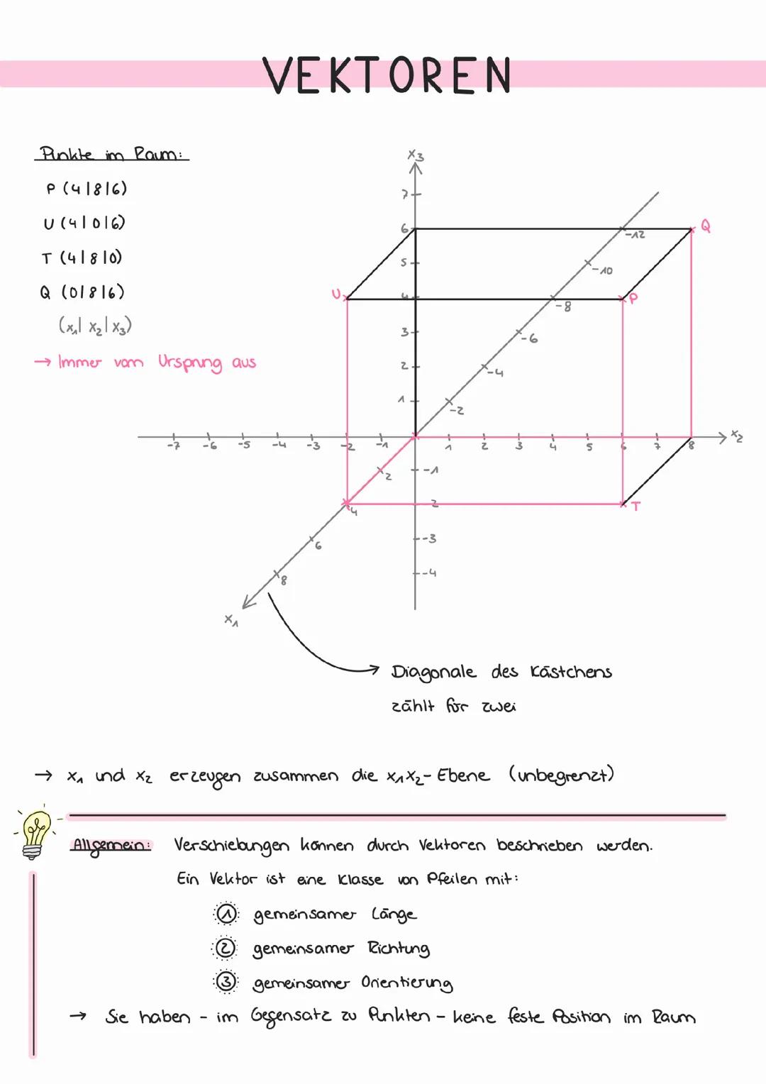 Mathe mündlich: Vektoren