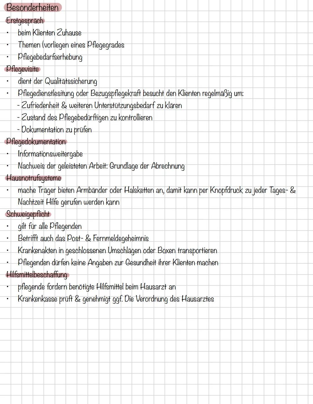 # Settings # Häusliche Pflege
Ambulante Pflege
- Pflegerische Versorgung im häuslichen Umfeld
- -> Umfasst die Umsetzung medizinisch-therap
