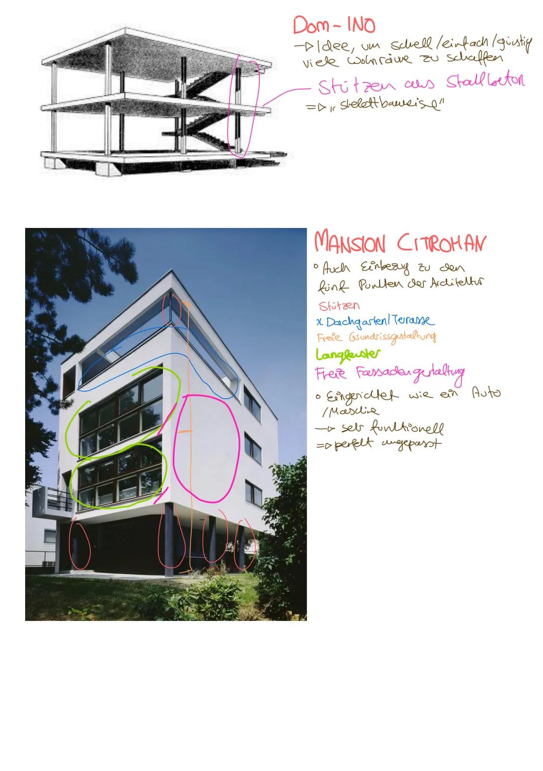 THEMA I
ARCHITEKTUR
LE CORBUSIER UND BIG
ILE
CORBUSIER: Wohngebäude sind minimalistisch und haben este Funktion
↳ Funktionalismus, ohne die