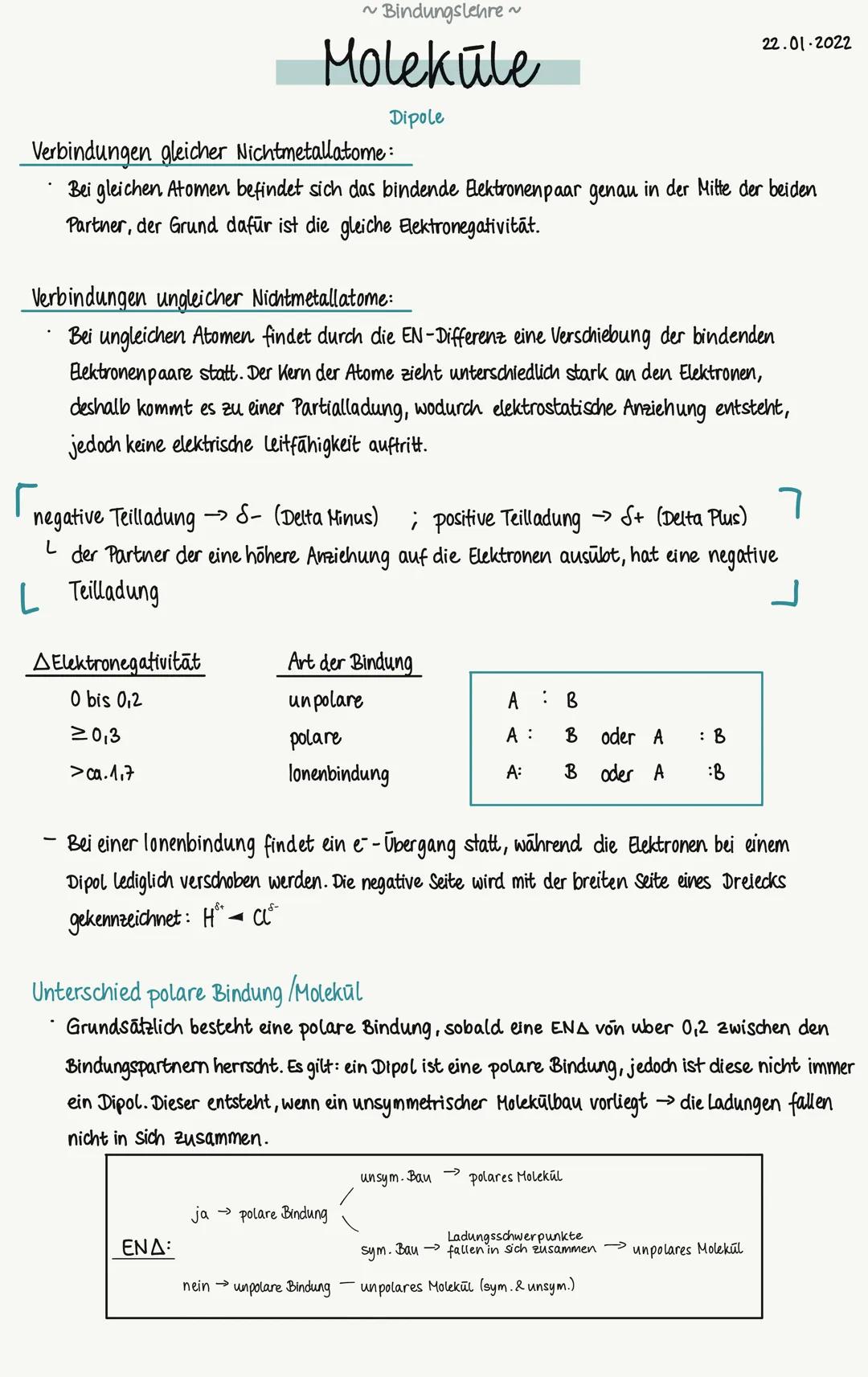 # Bindungslehre
Bindungen/Bindungsarten:
→ Es gibt drei verschiedene Bindungen, diese sind auch geografisch im
Periodensystem zu untersche