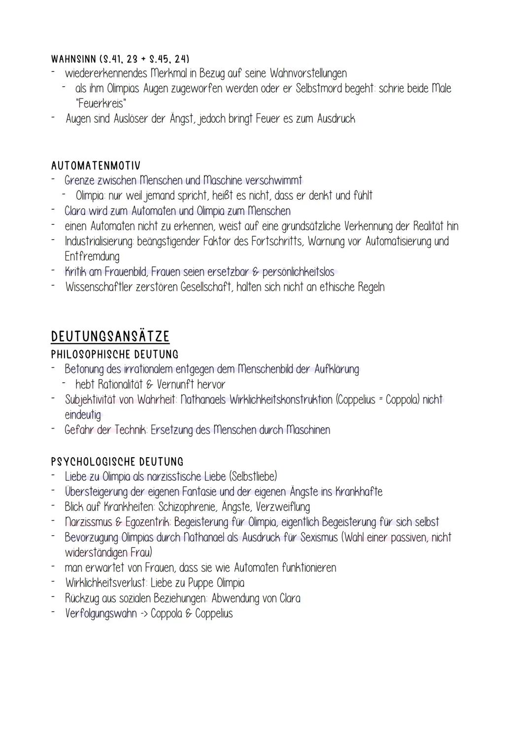 DER SANDMANN
ALLGEMEINE INFOS ZUM WERK
1816 veröffentlicht
geschrieben von Ernst Theodor Amadeus Hoffmann
gehört in die Epoche der Romantik