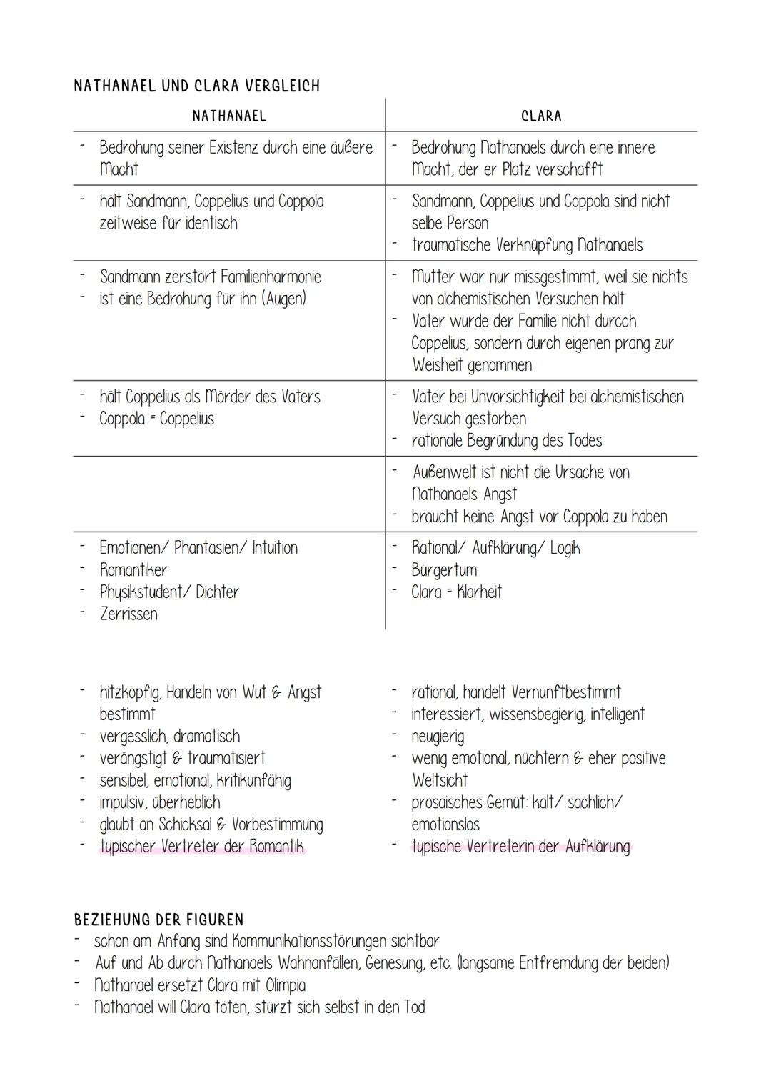 DER SANDMANN
ALLGEMEINE INFOS ZUM WERK
1816 veröffentlicht
geschrieben von Ernst Theodor Amadeus Hoffmann
gehört in die Epoche der Romantik