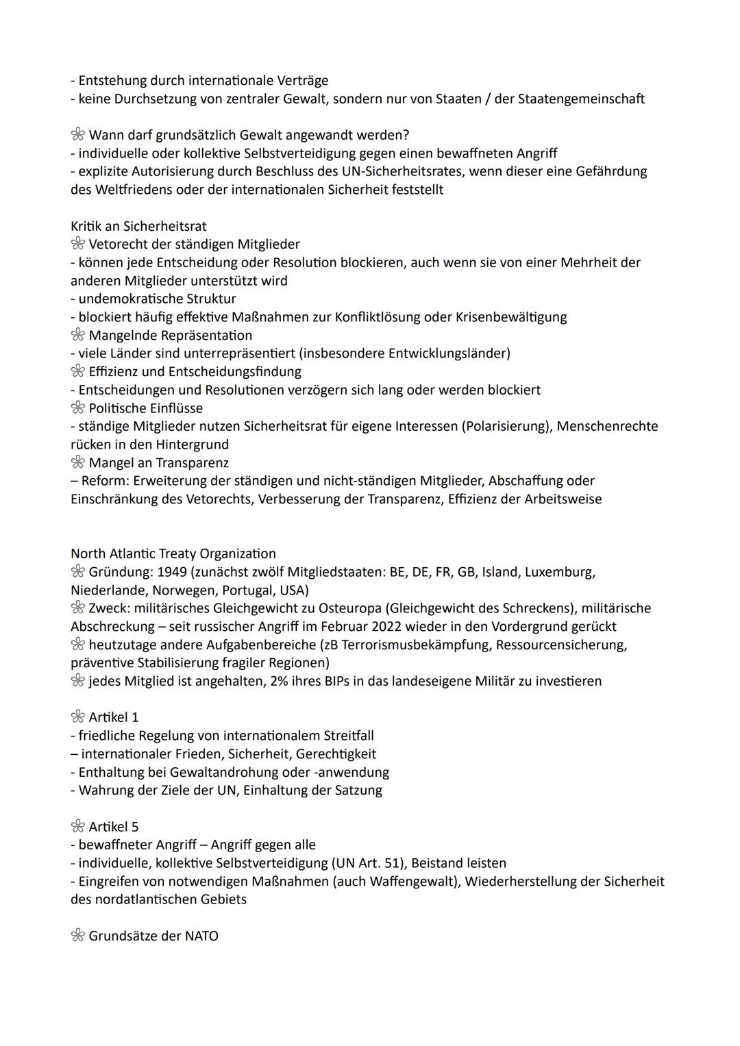 Q3 Internationale Beziehungen
United Nations Organization
Gründung: 1945 in San Francisco
Sicherung des Friedens, Beseitigung von Friedensbe