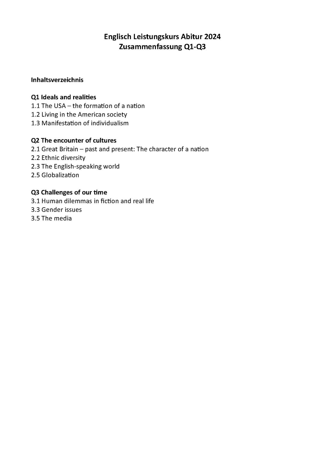 Englisch Abitur Hessen 2024 LK Q1