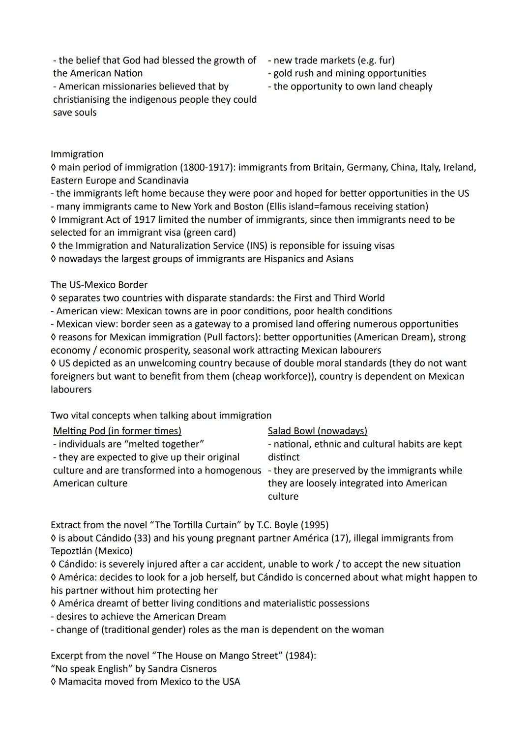 Englisch Leistungskurs Abitur 2024
Zusammenfassung Q1-Q3
Inhaltsverzeichnis
Q1 Ideals and realities
1.1 The USA - the formation of a nation