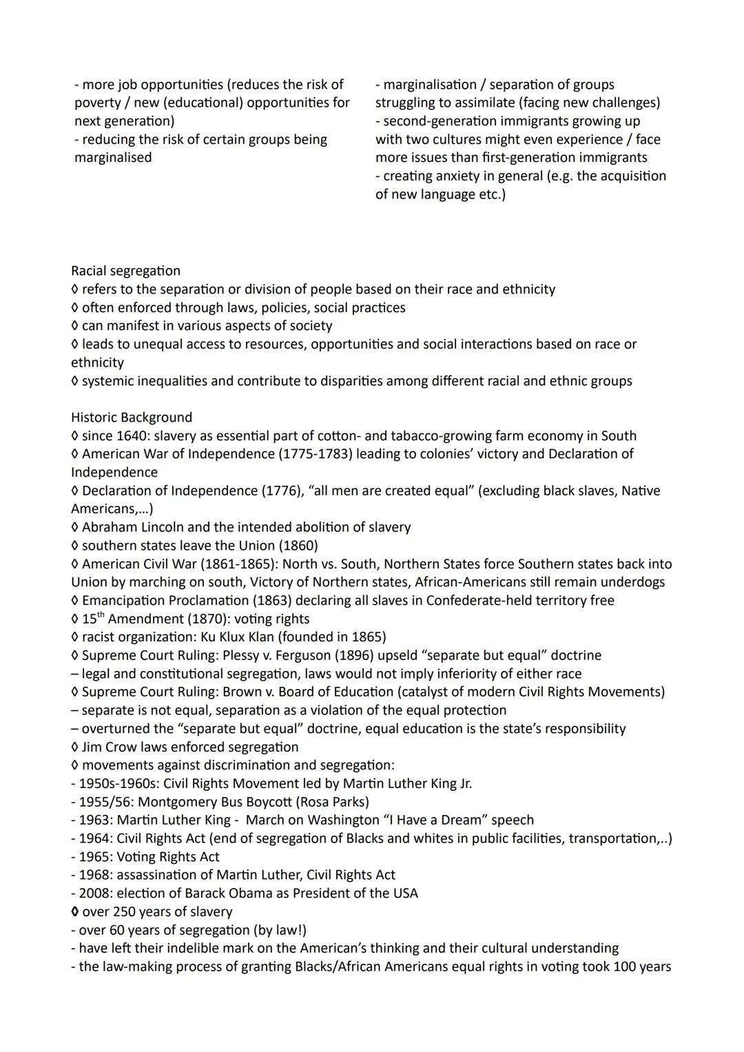 Englisch Leistungskurs Abitur 2024
Zusammenfassung Q1-Q3
Inhaltsverzeichnis
Q1 Ideals and realities
1.1 The USA - the formation of a nation