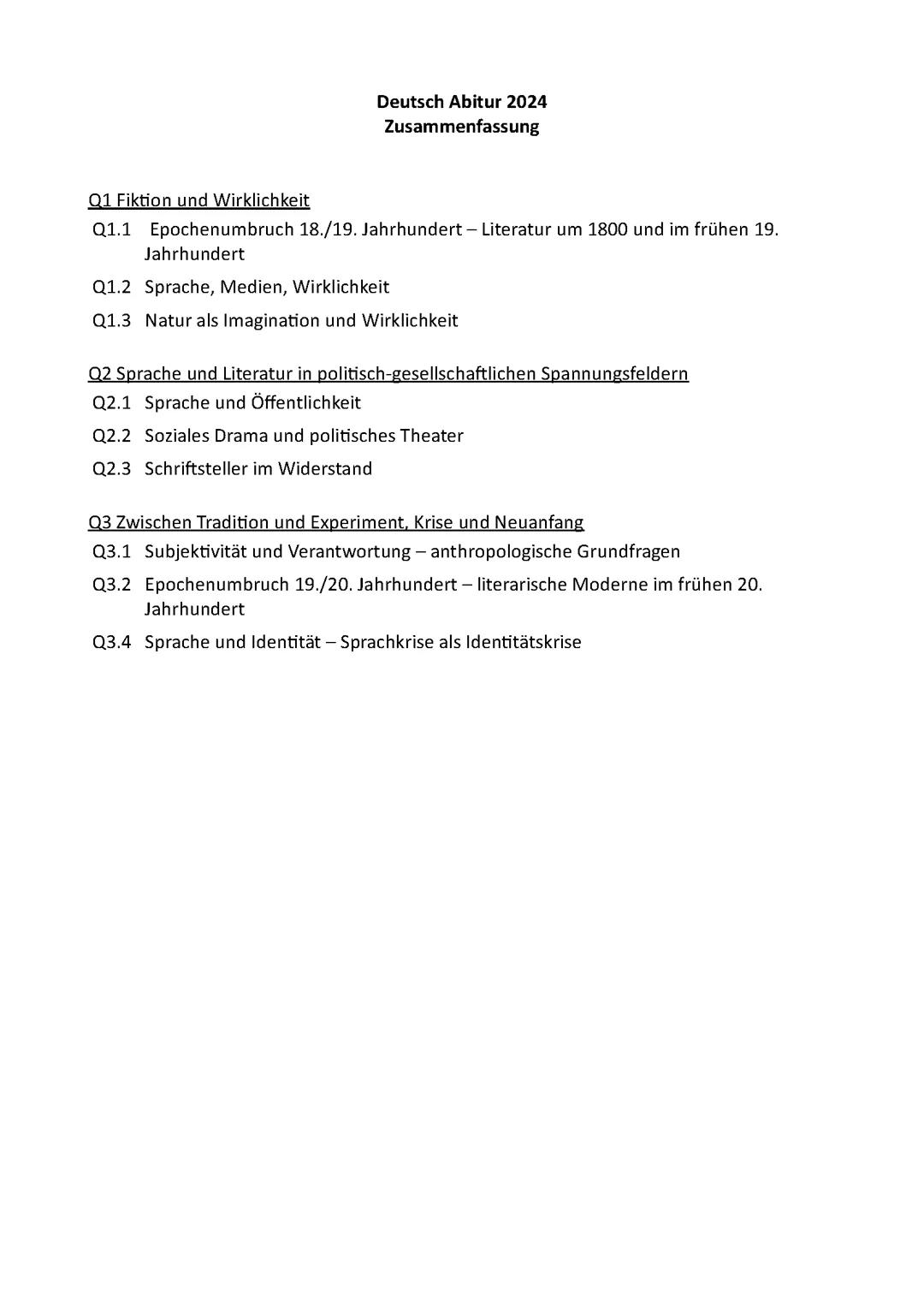 Deutsch Abitur Hessen 2024 GK Q3